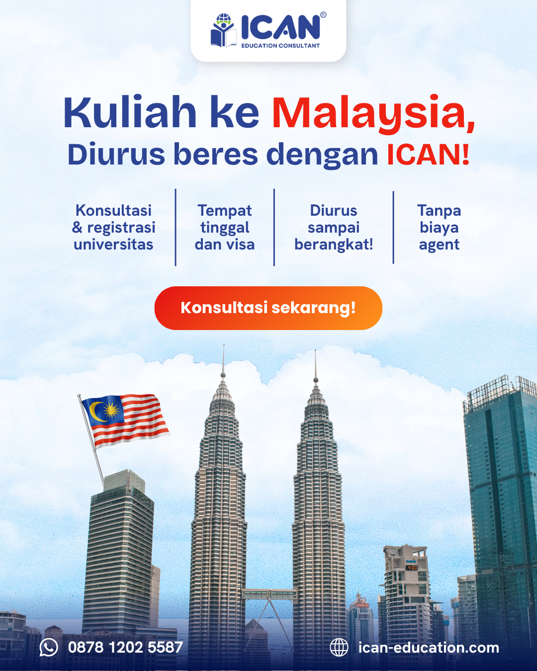 ICAN Education Consultant Facebook ad from Apr 22, 2026