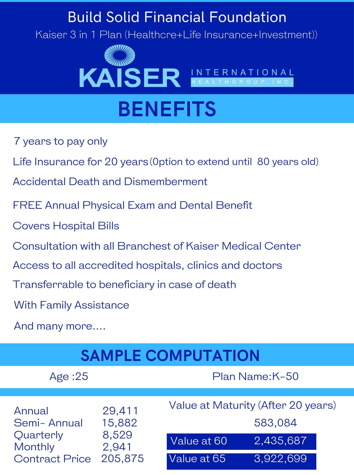 Kaiser Health Inc. Facebook ad from Sep 16, 2024