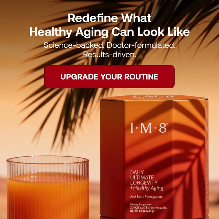 IM8 Global Facebook ad: Longevity Starts at the Cellular Level