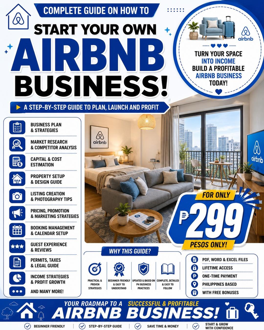 Airbnb Business Guide PH Facebook ad: ๐๐ฅ๐๐ง๐ง๐ข๐ง๐ ๐ญ๐จ ๐ฌ๐ญ๐๐ซ๐ญ ๐ฒ๐จ๐ฎ๐ซ ๐จ๐ฐ๐งโฆ
