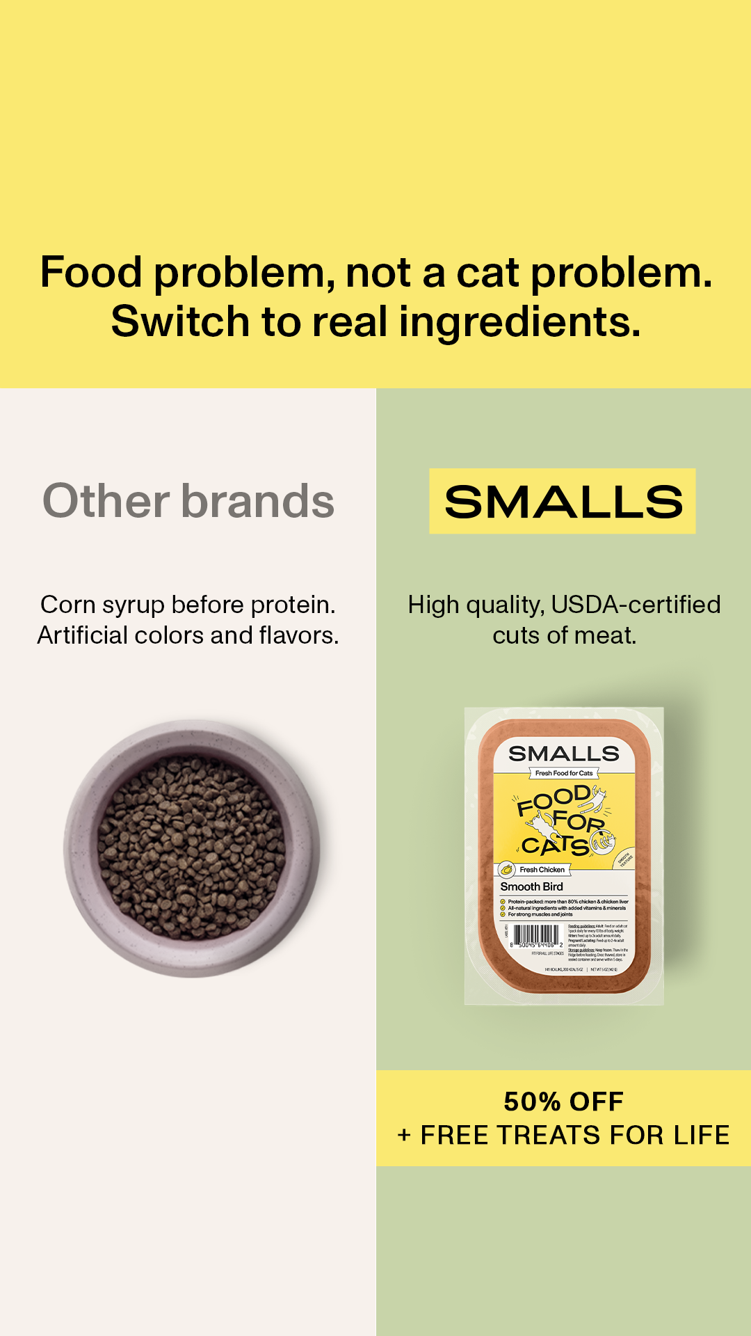 Smalls Facebook ad