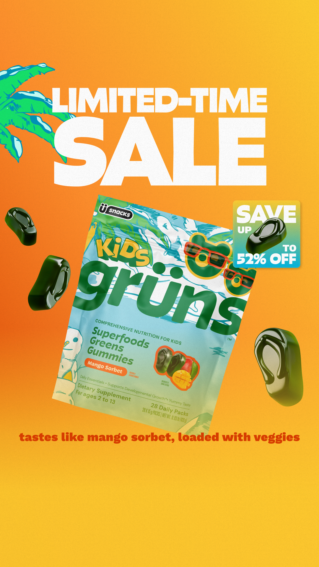 Grüns Kids Facebook ad
