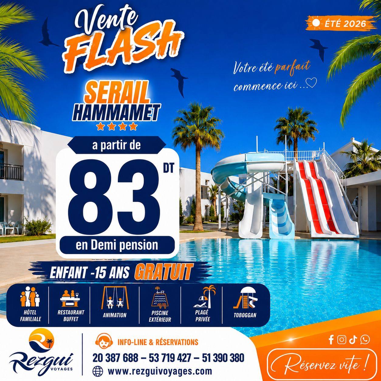Rezgui Voyages & Loisirs Facebook ad: HΓ΄tels Γ ππ¨π§ ππ«π’π± Γ ππππππππ ππππππβ¦
