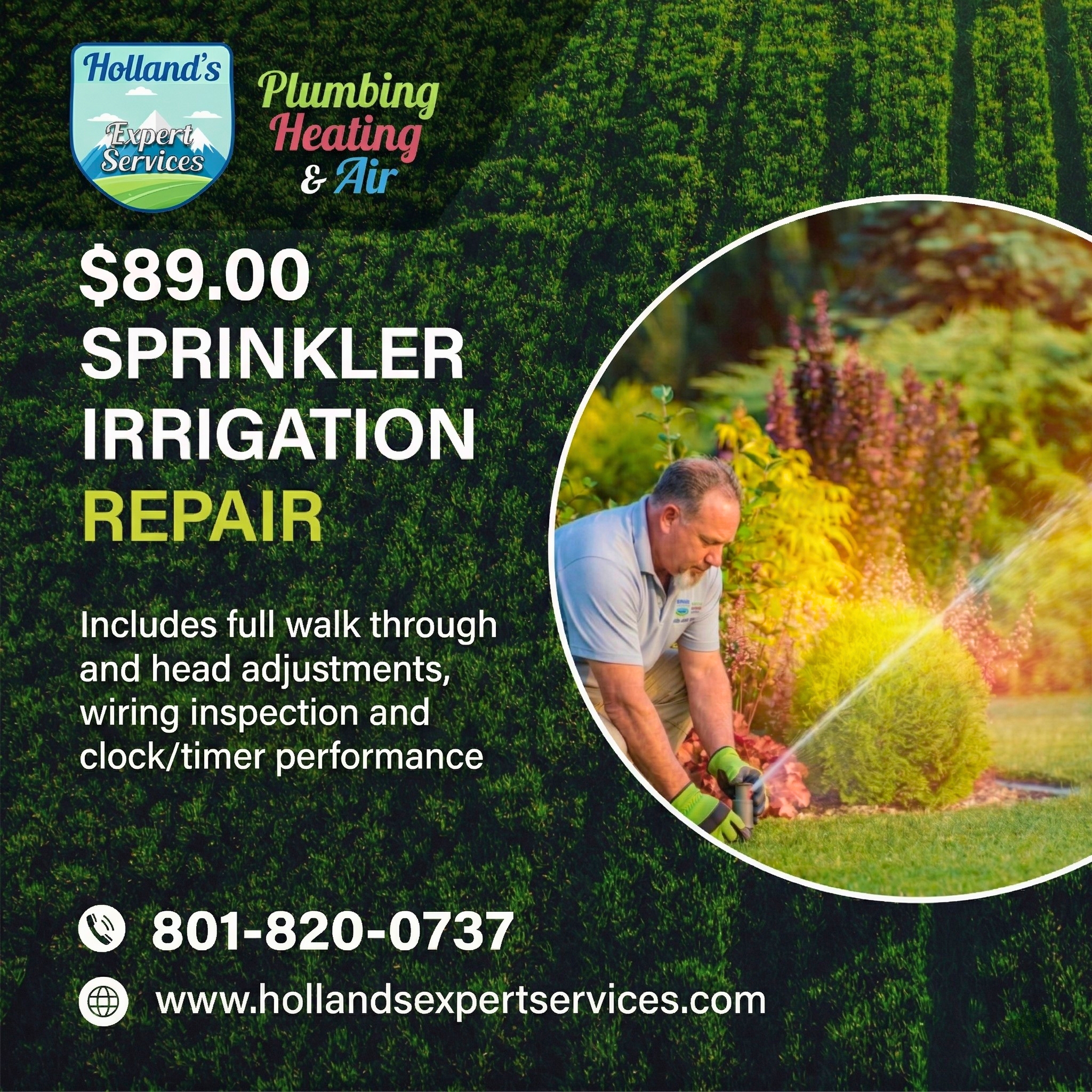 Holland’s Expert Services Facebook ad: Hire a Master Plumber