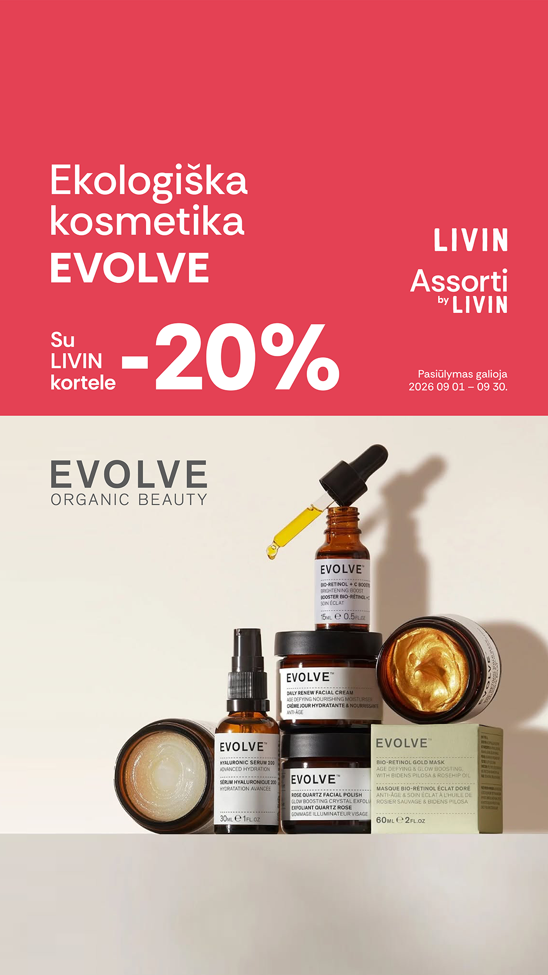 LIVIN sveiki produktai Facebook ad