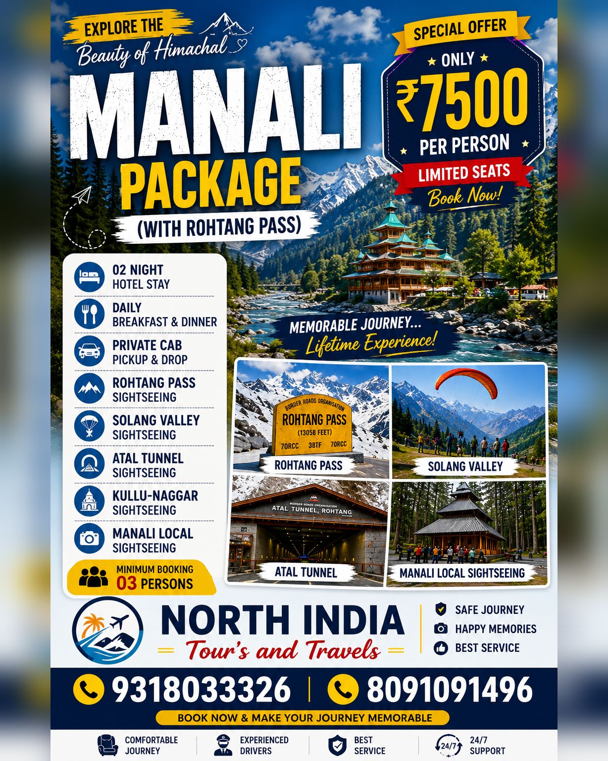 North India Tours & Travels Facebook ad from Jun 15, 2026