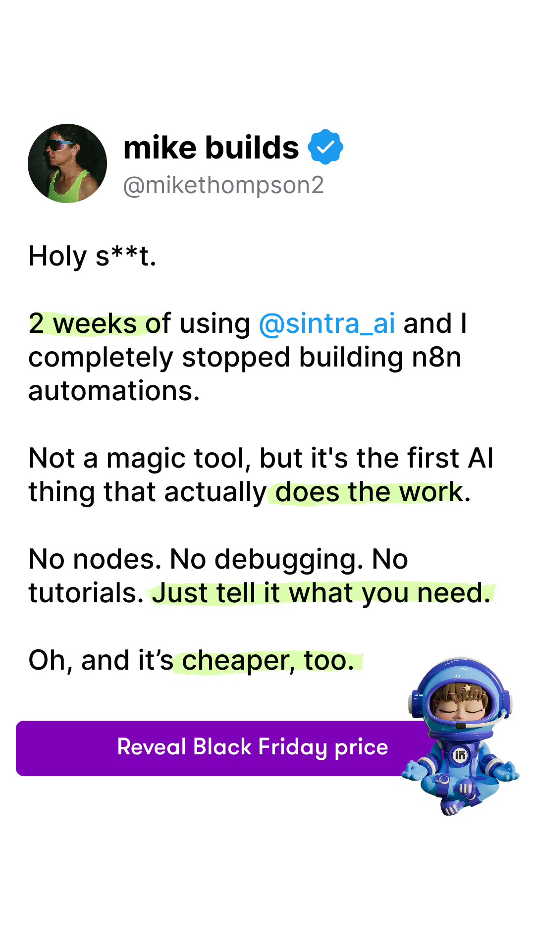 sintra.ai Facebook ad