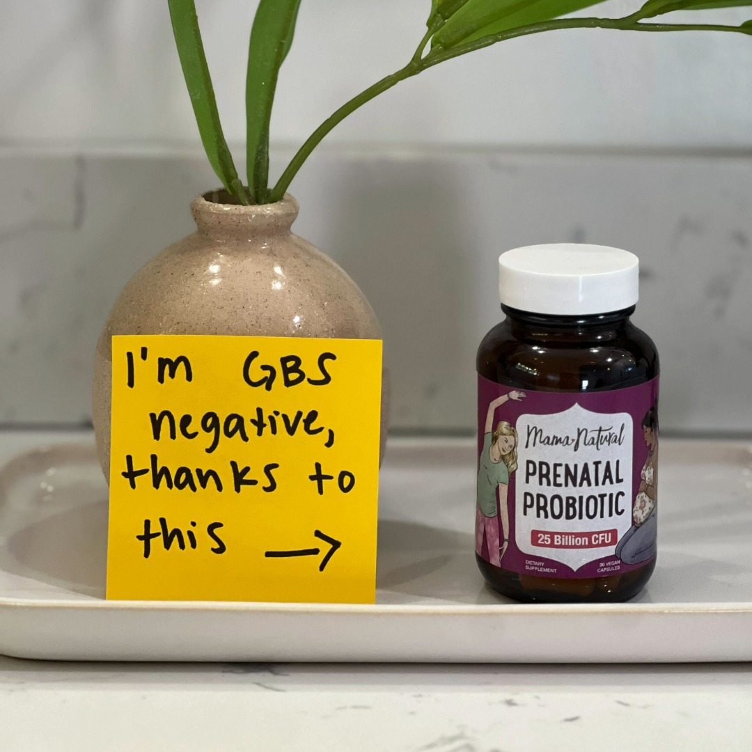 Mama Natural Facebook ad: Prenatal Probiotic For Mom + Baby