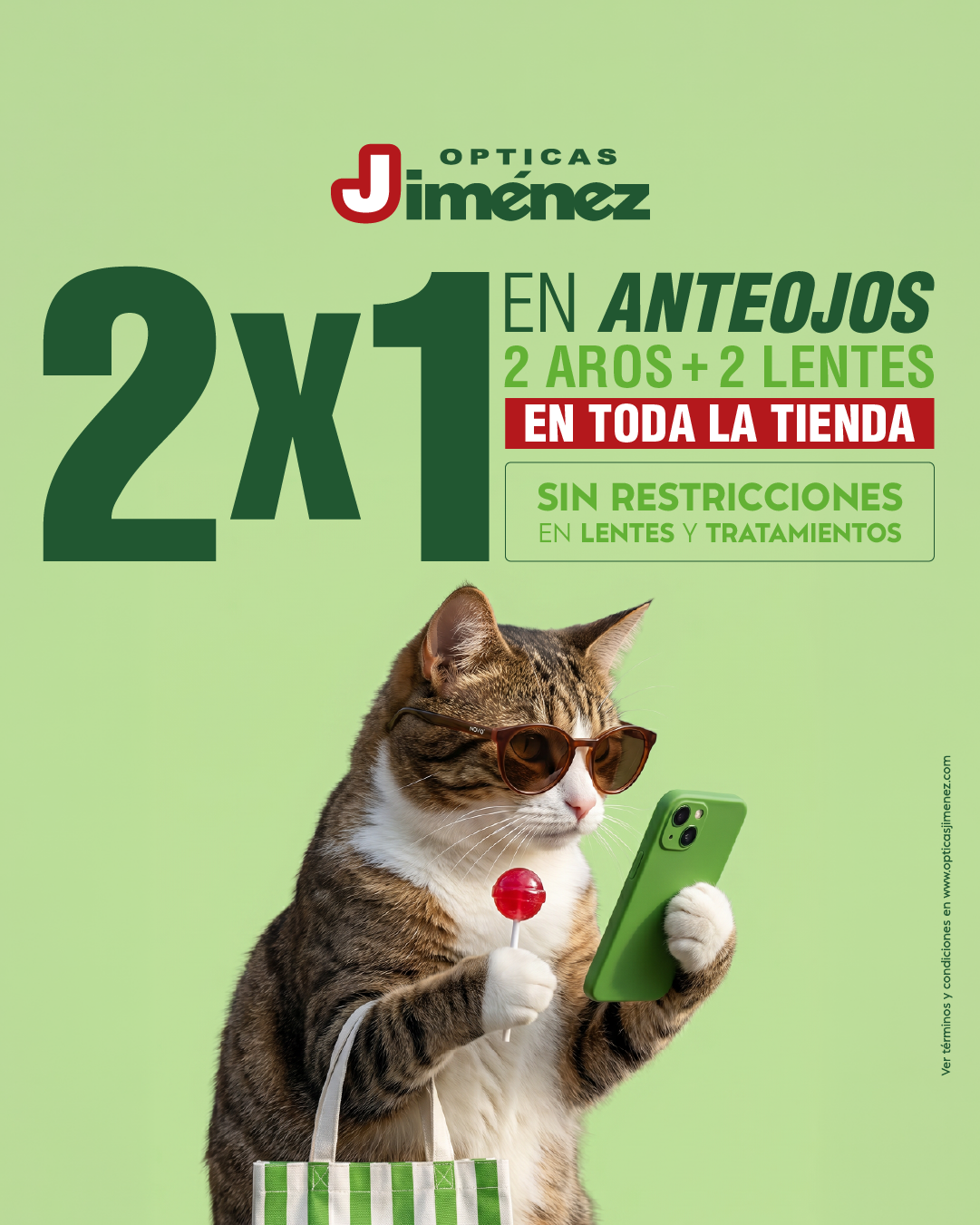 Opticas Jimenez CR Facebook ad: Agendá tu exámen de la vista gratis