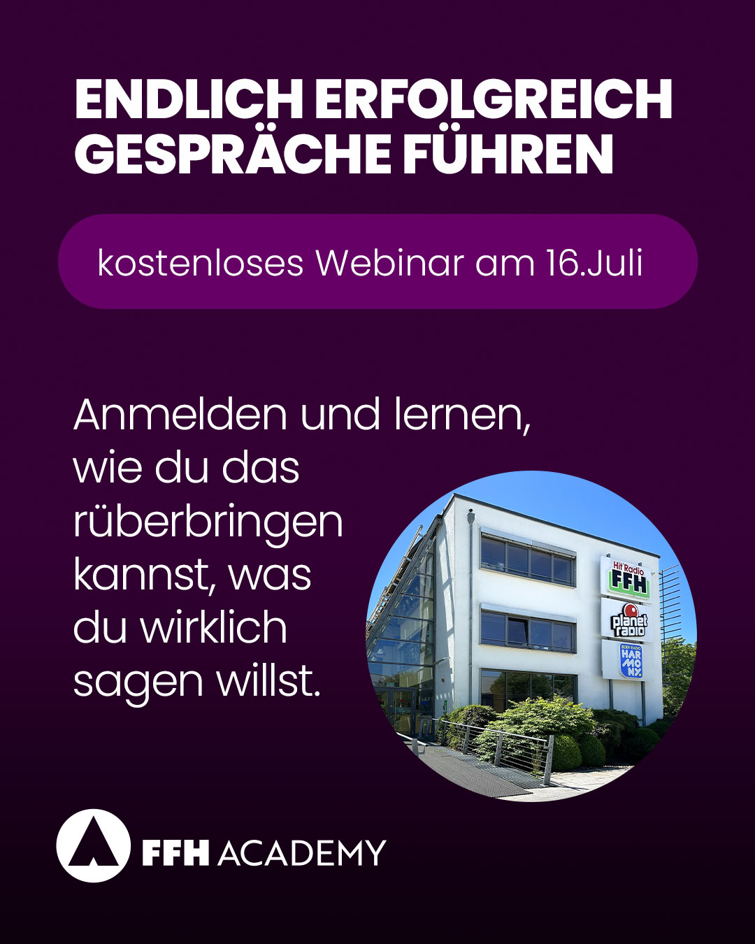 FFH Academy Facebook ad