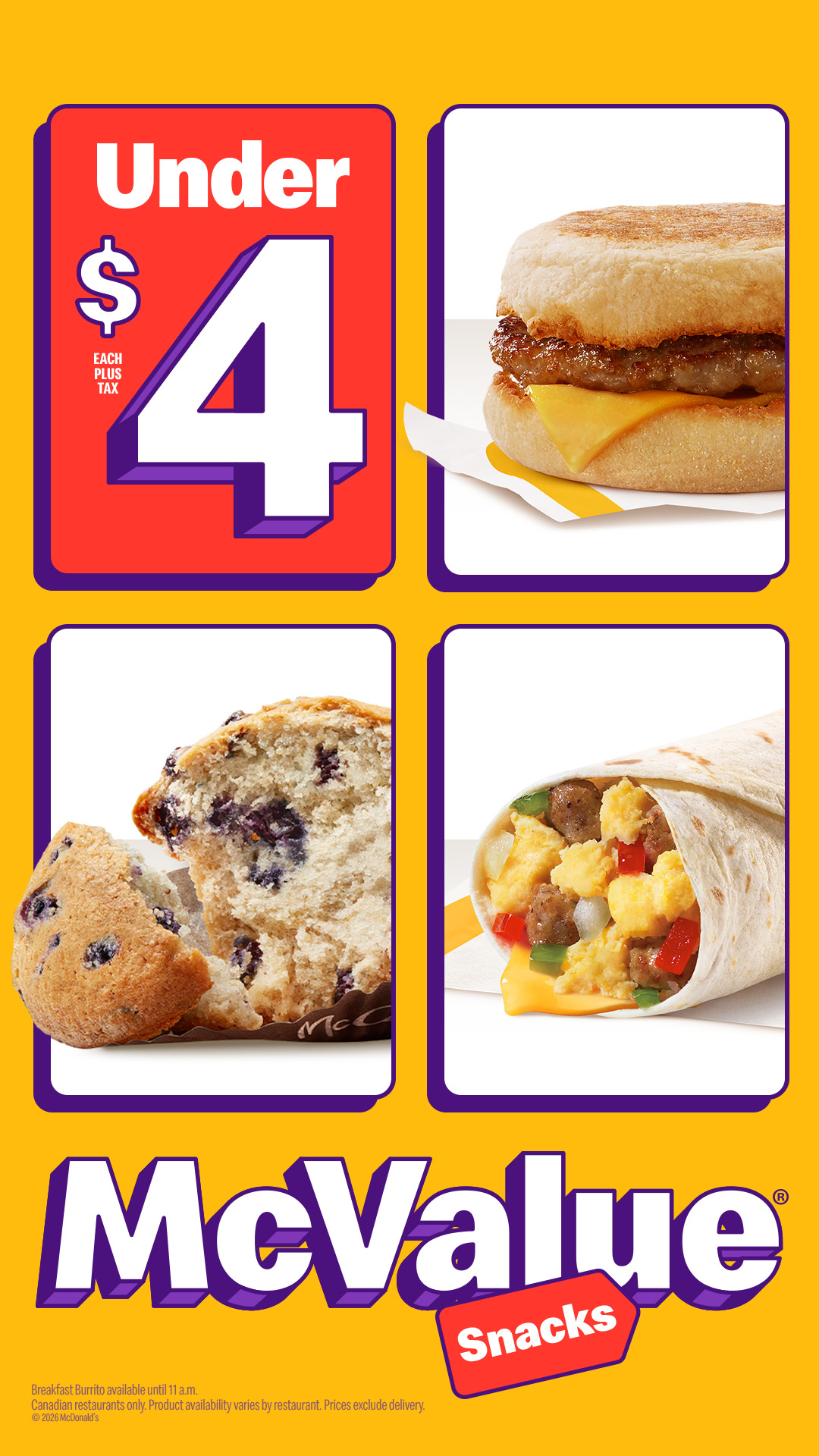 McDonald's Canada Facebook ad