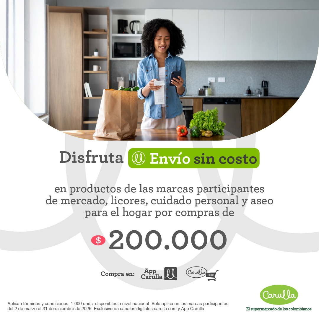 Carulla Facebook ad: Carulla directo a casa.