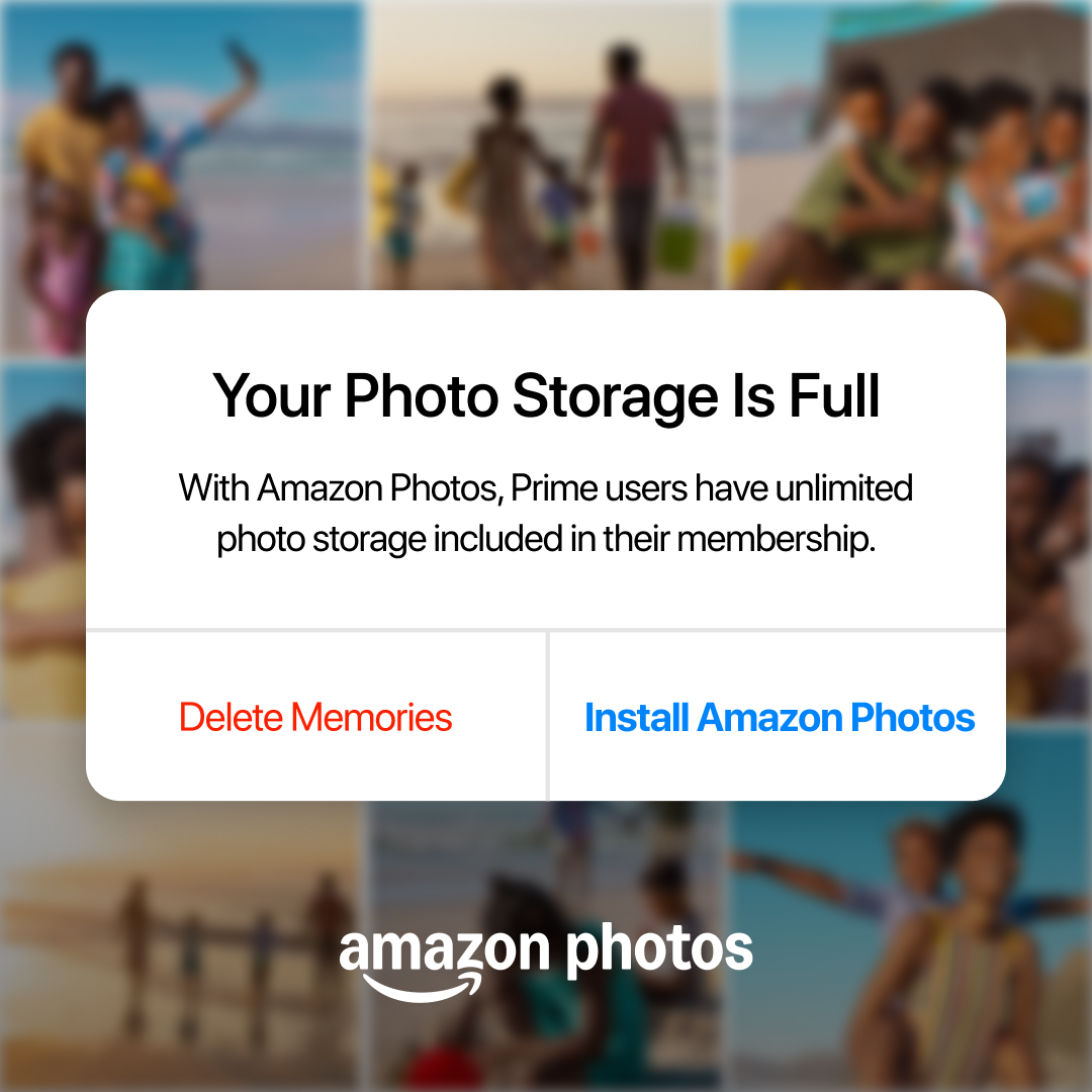 Amazon Photos Facebook ad