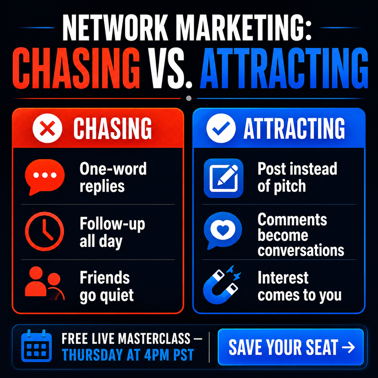 Attraction Marketing Facebook ad