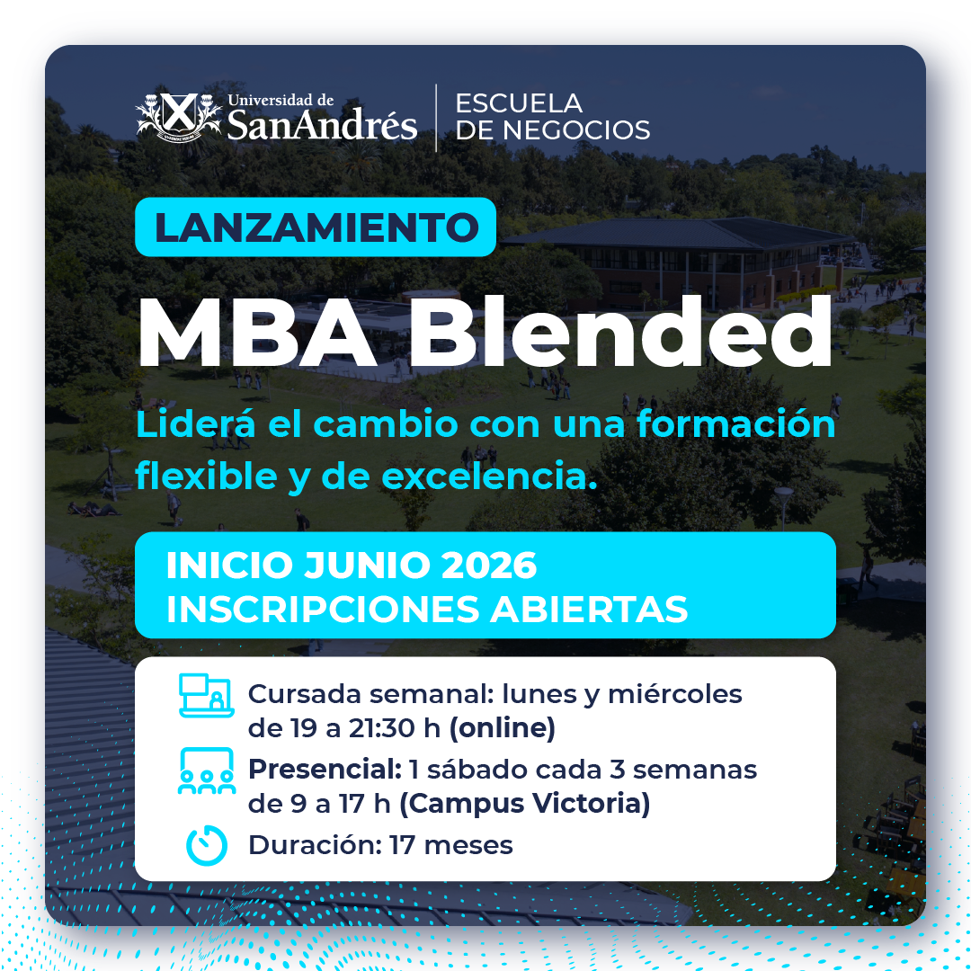 Escuela de Negocios de San Andrés Facebook ad from Nov 23, 2025
