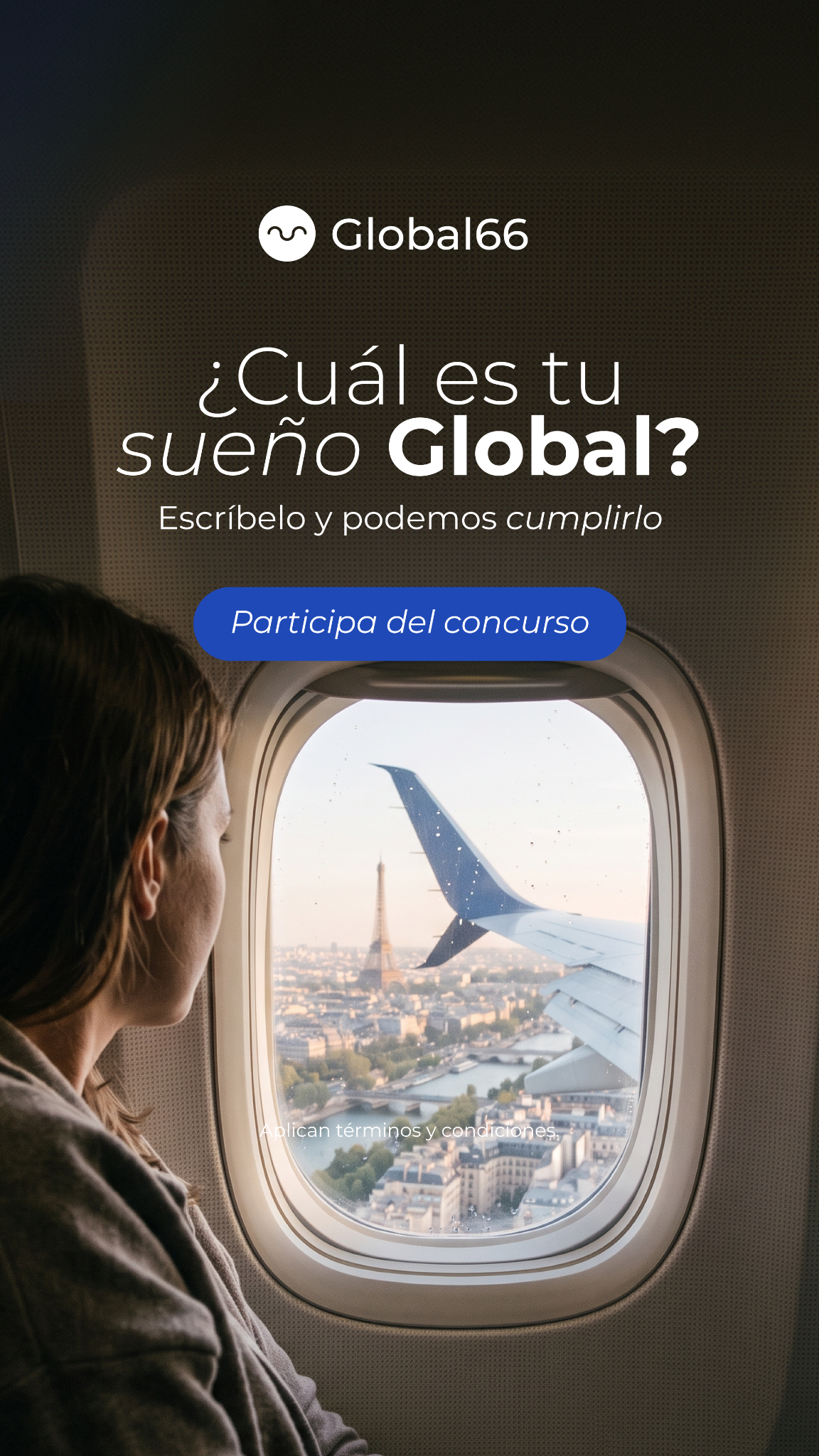Global66 Facebook ad: Concurso Sueños Globales