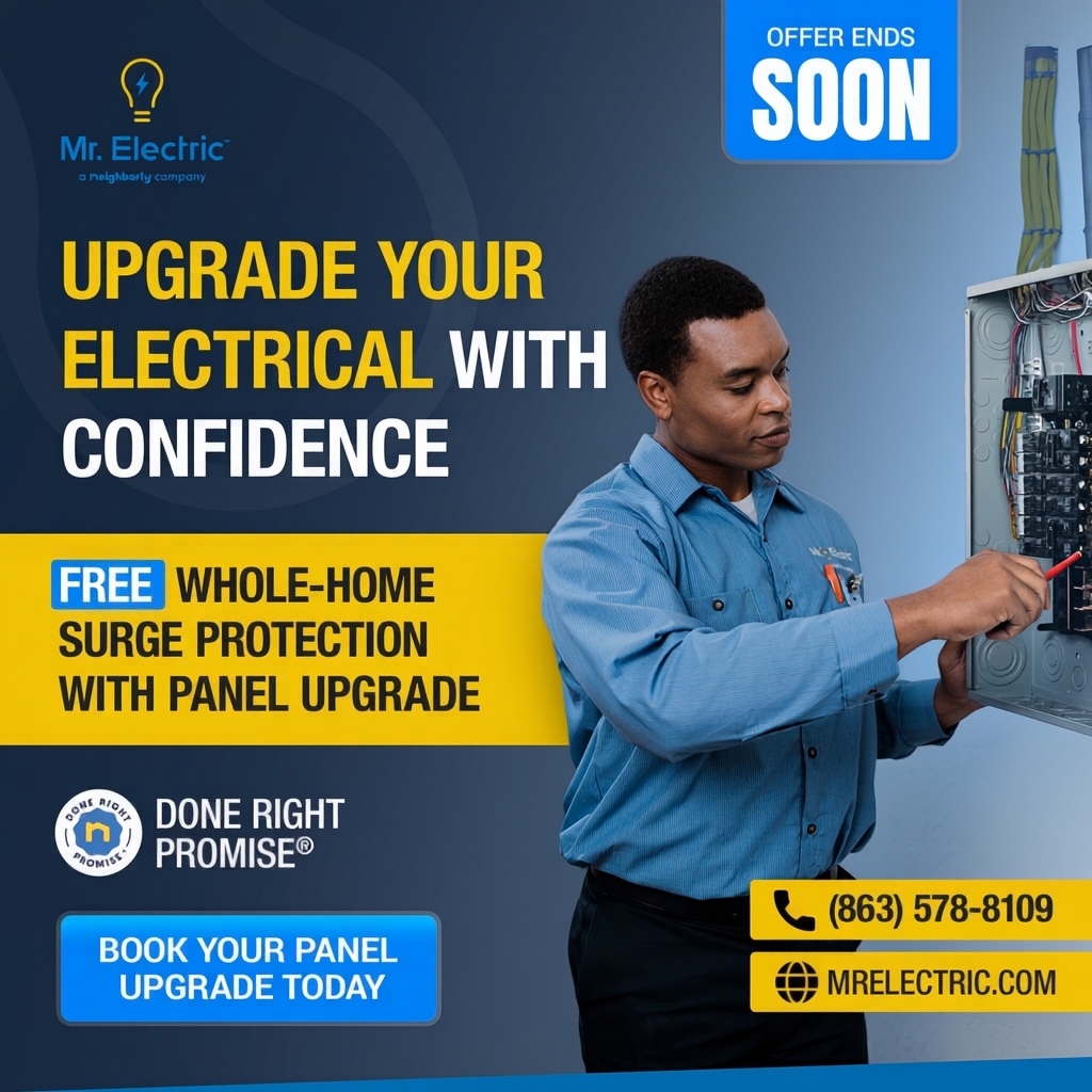 Mr. Electric of Winter Haven Facebook ad: Top Quality Electricians