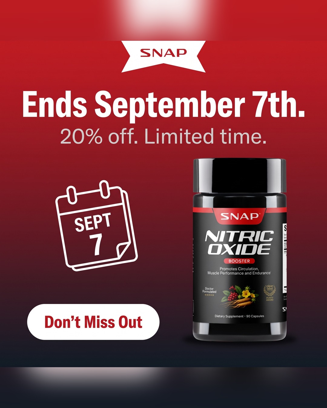 Snap Supplements Facebook ad