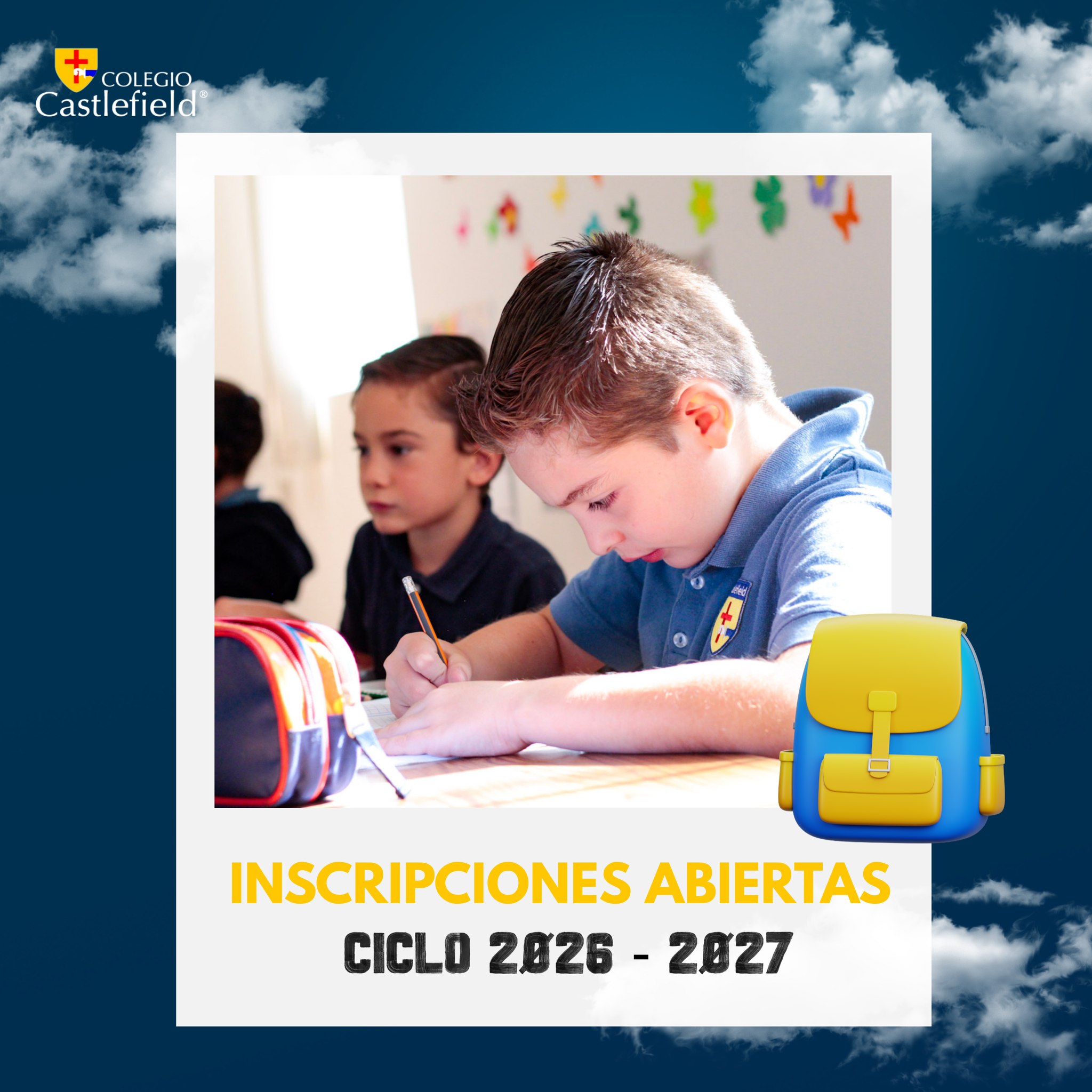 Colegio Castlefield Facebook ad: Elegir escuela es una decisión que merece tiempo…