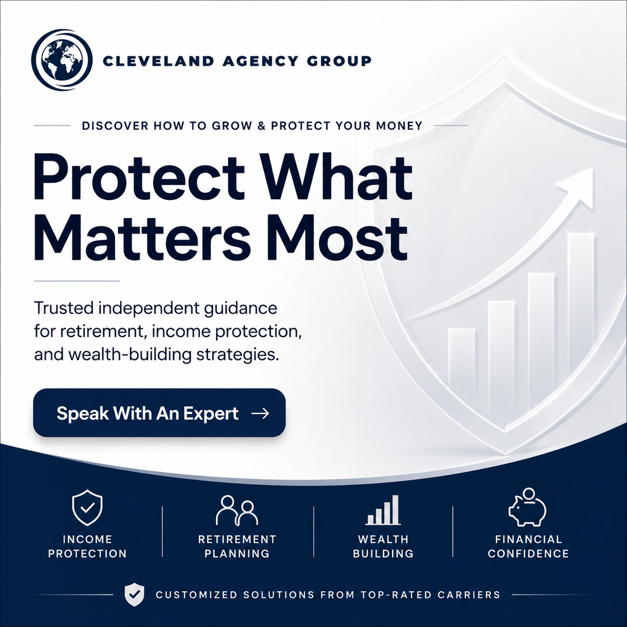 Cleveland Insurance Agency Group Facebook ad: Help Protect the Home You’ve Built