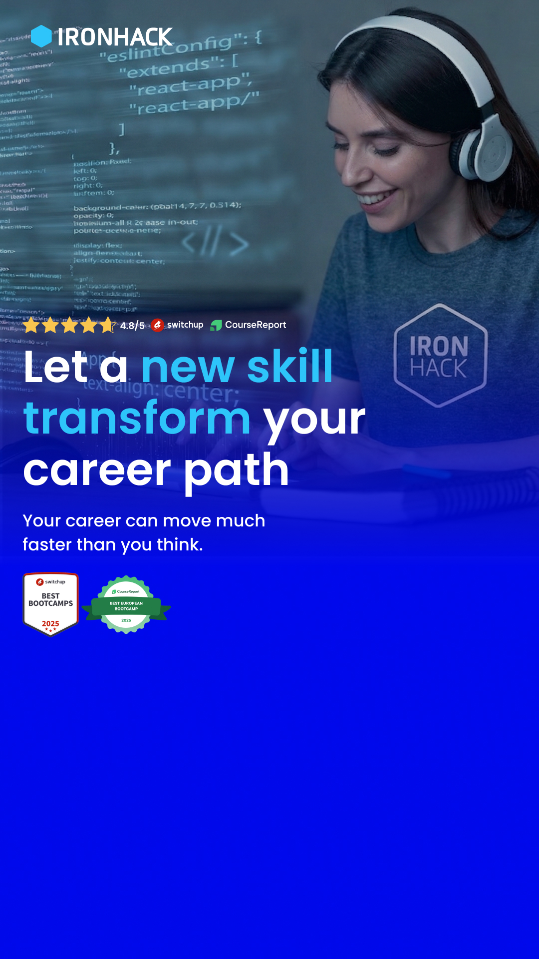 Ironhack Facebook ad from Apr 6, 2026