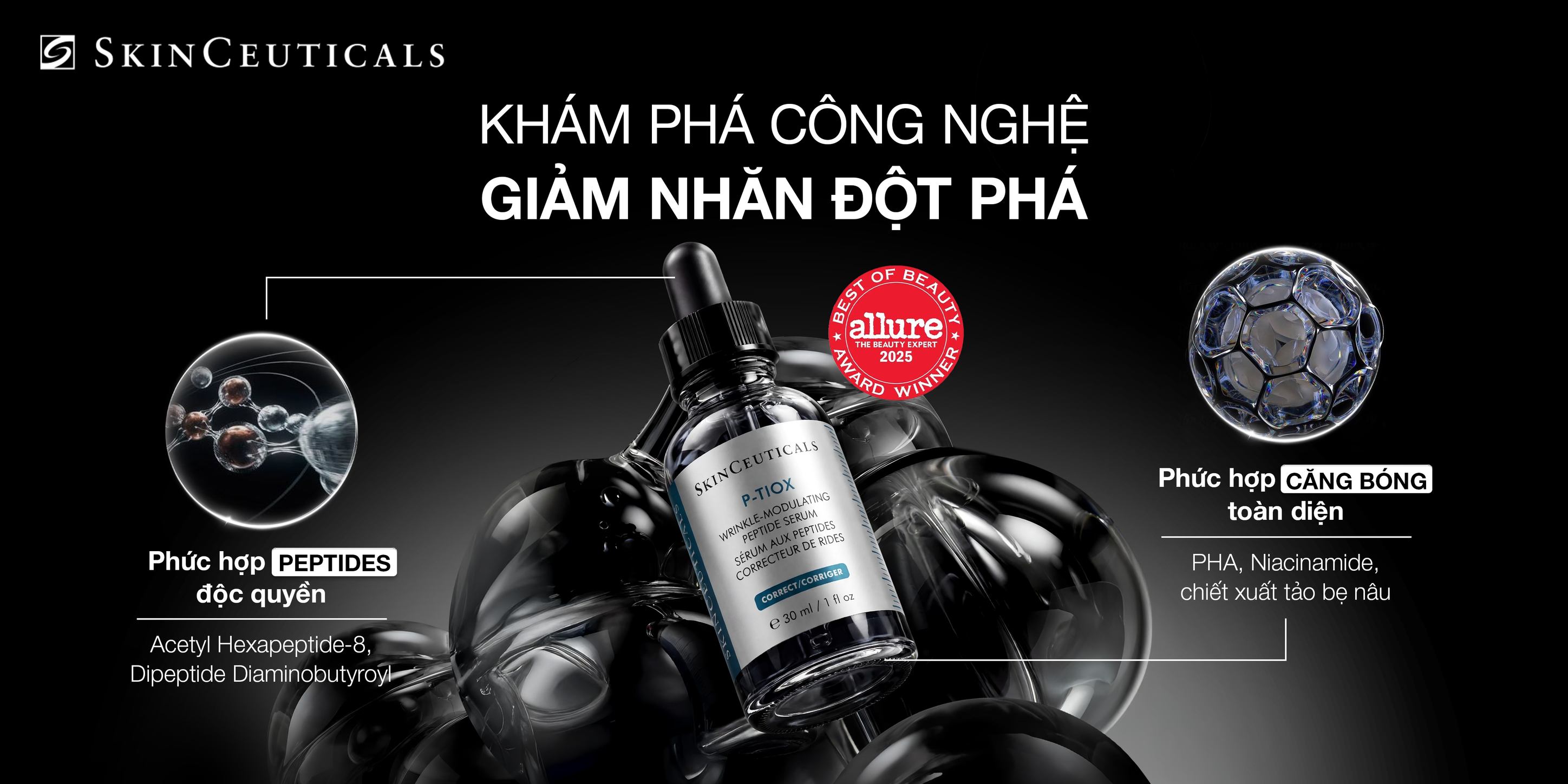 SkinCeuticals Vietnam Facebook ad: GIẢI MÃ CÔNG NGHỆ P-TIOX | KHI KHOA…