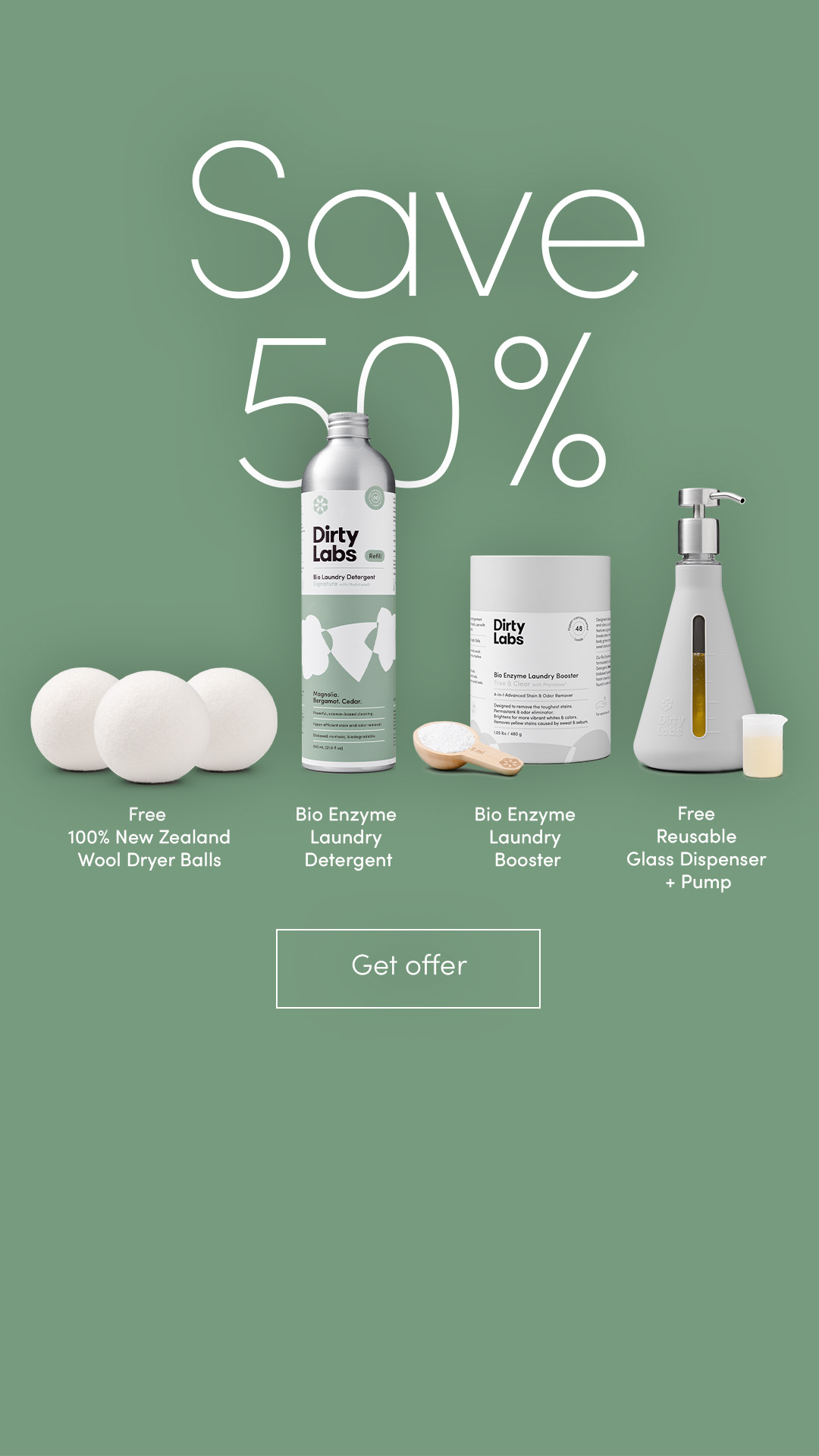 Dirty Labs Facebook ad