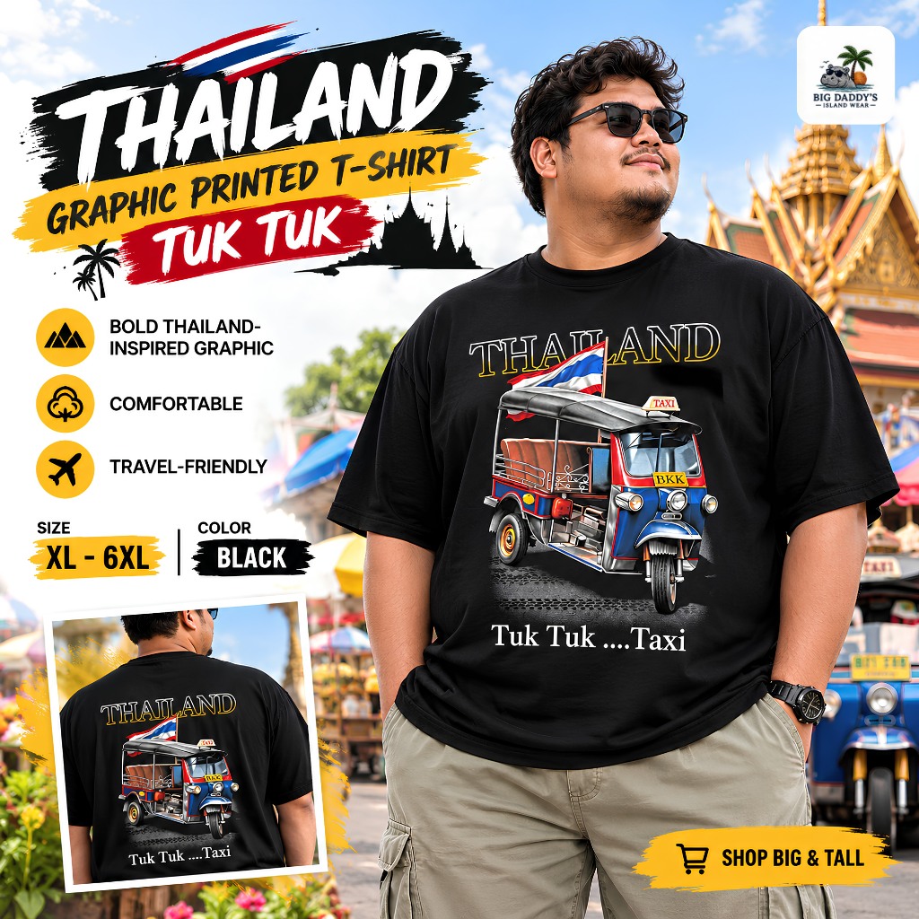 Bigdaddysislandwear Facebook ad: Looking for Big Size Clothes that actually fit?