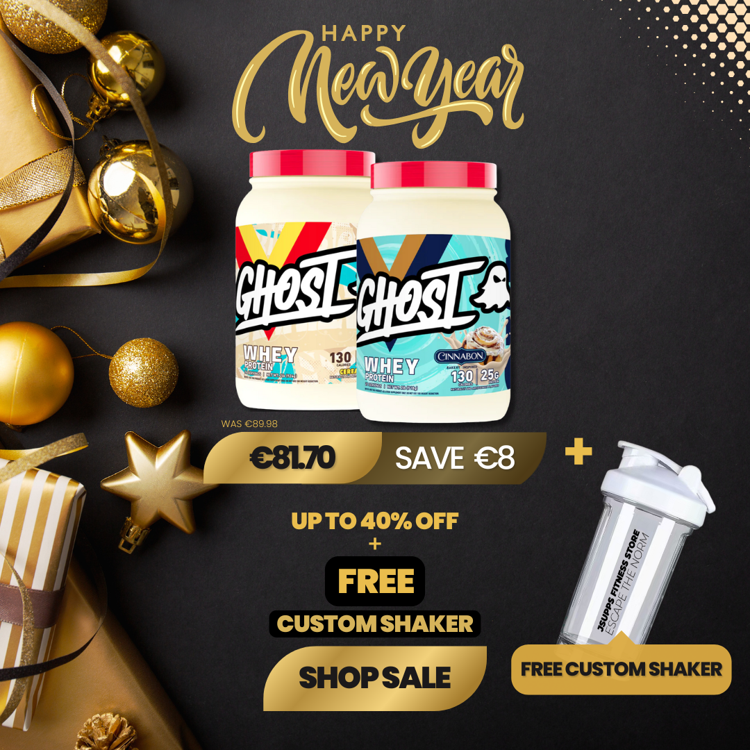 JSupps Fitness Store Facebook ad: NEW YEAR BEST SELLERS SALE