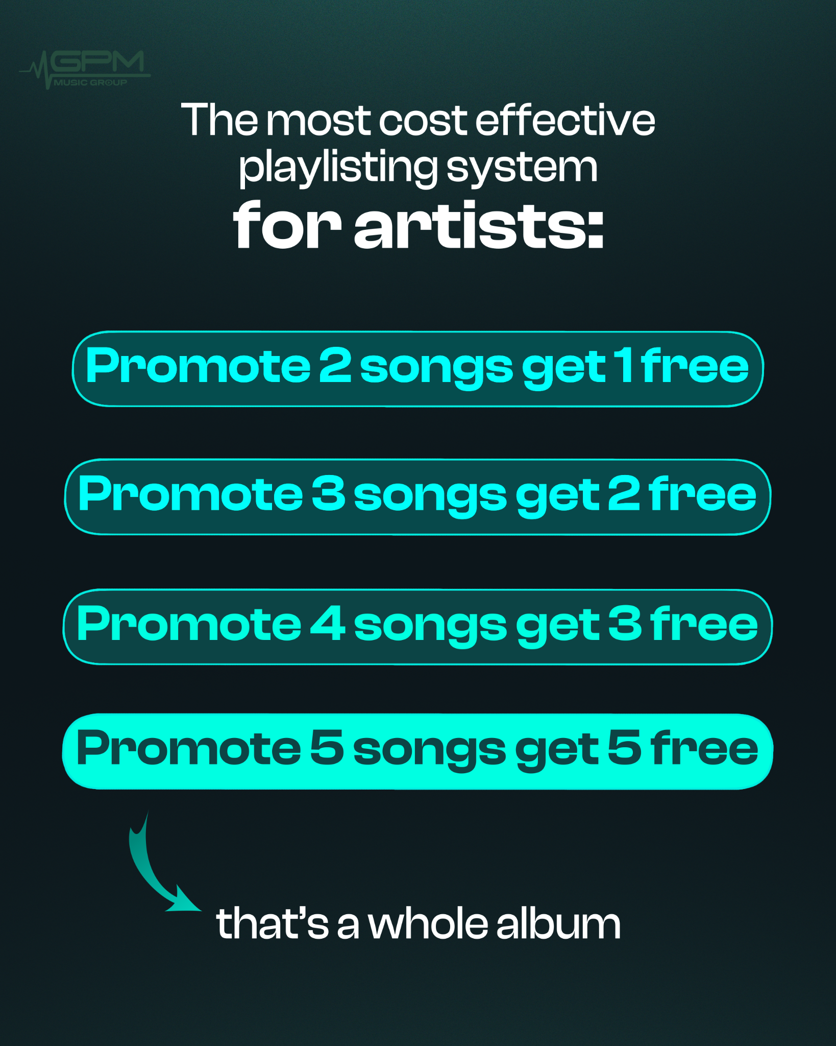 GPM Music Group Facebook ad