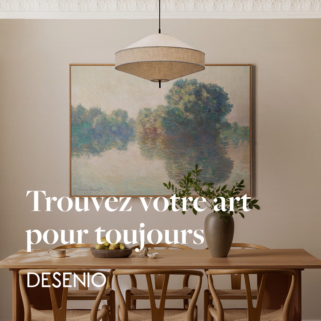 Desenio Facebook ad: Art mural raffiné & intemporel