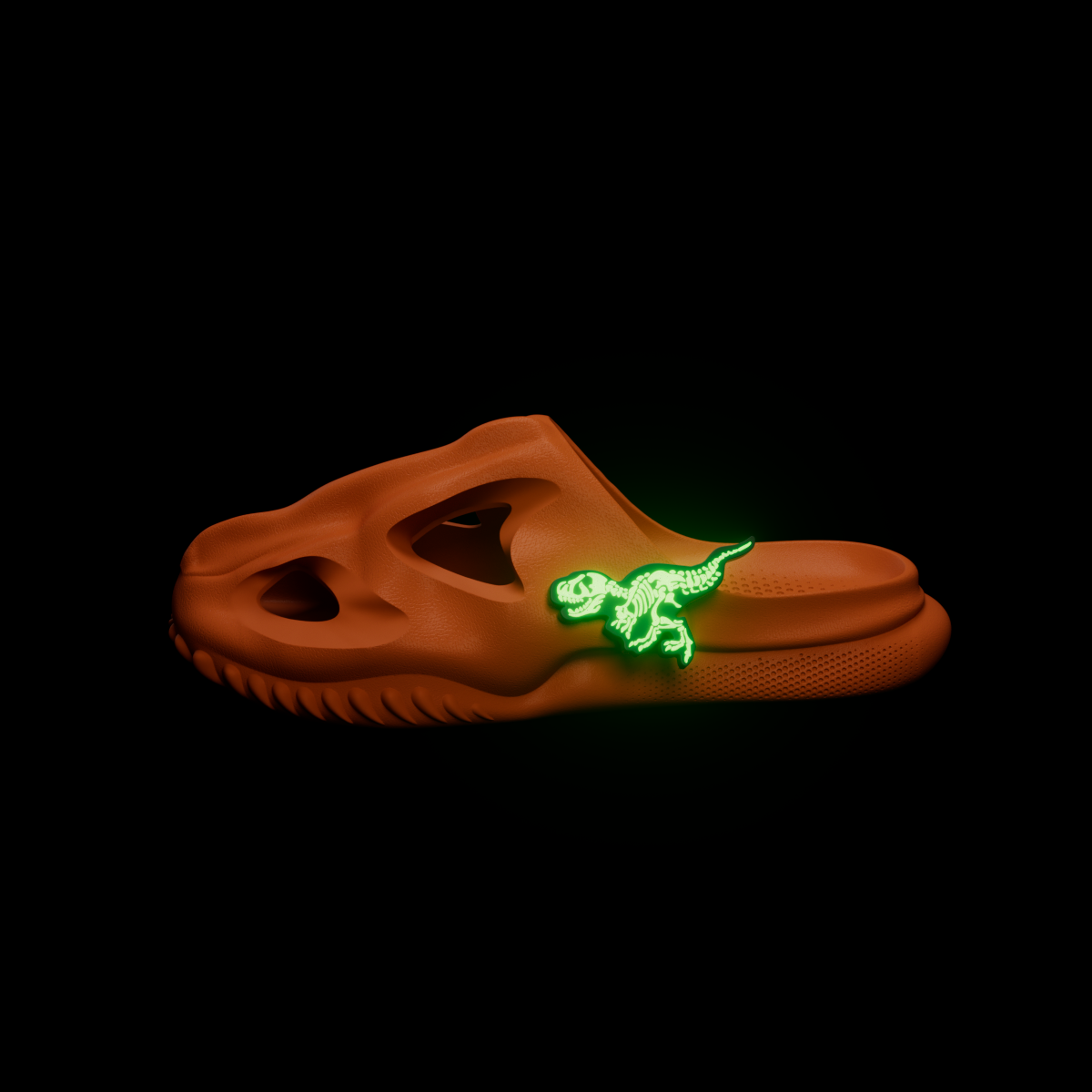 HelloSlippers Facebook ad: Roar into style with our T-Rex Fossil-inspired slide…