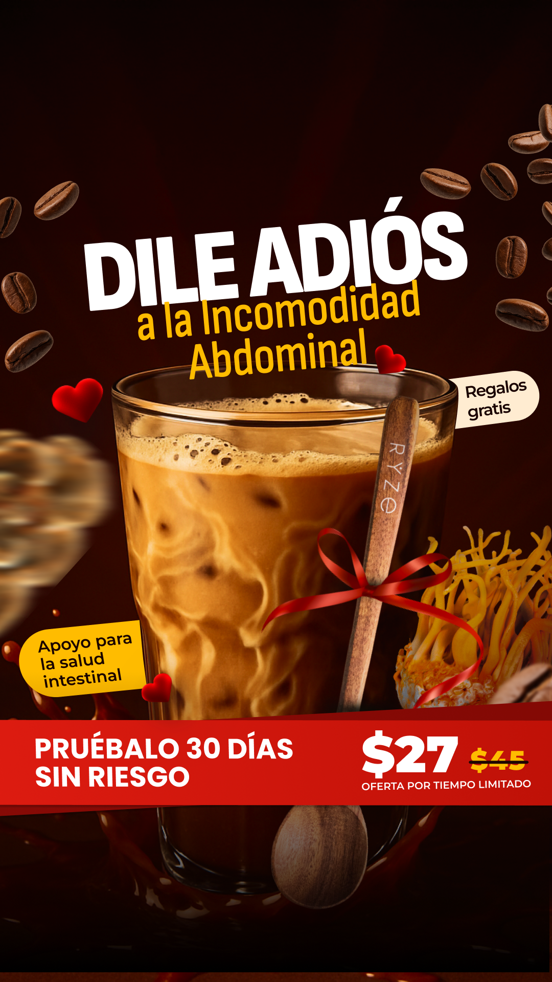 RYZE Superfoods Facebook ad