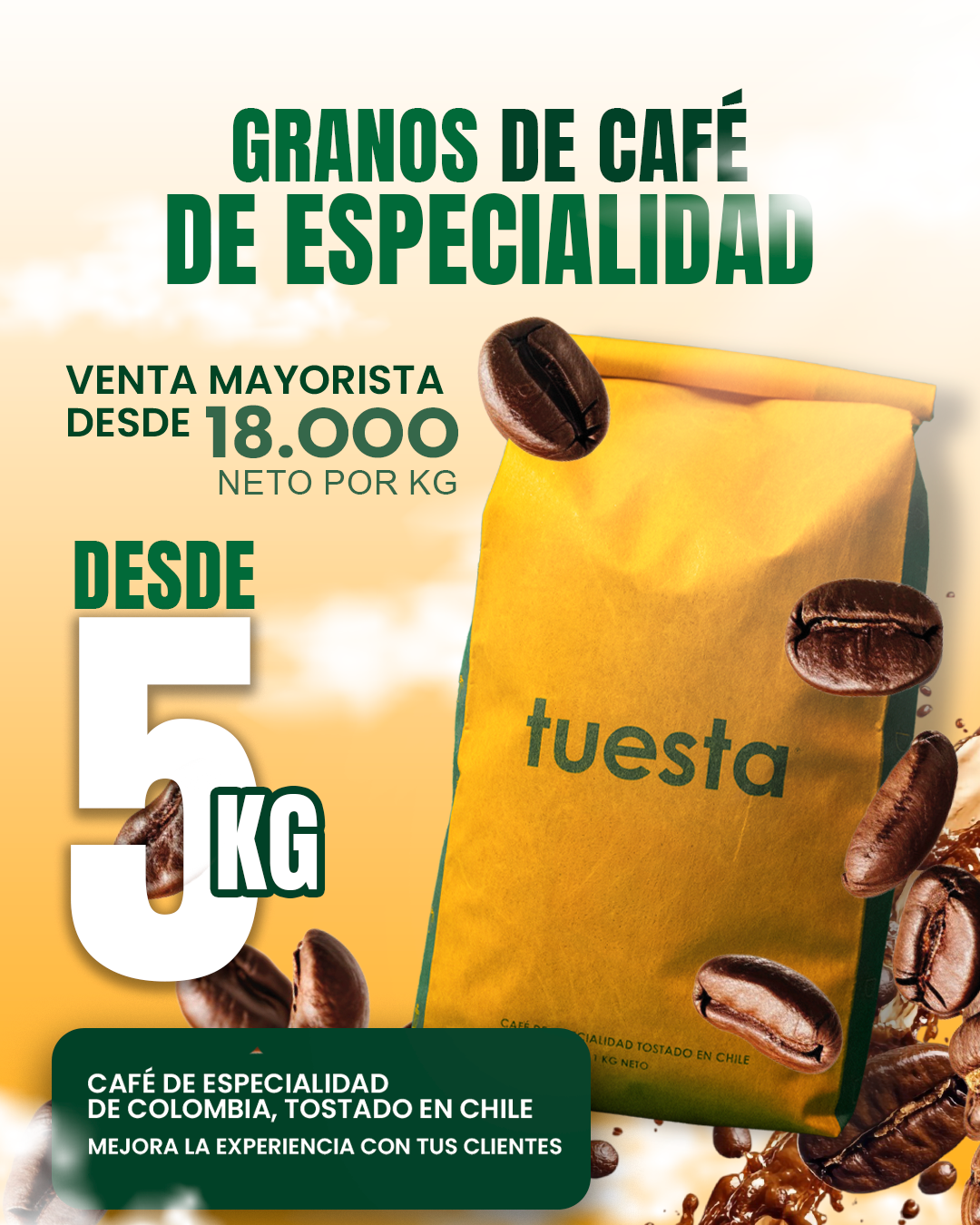Tuesta Facebook ad: Café de Especialidad