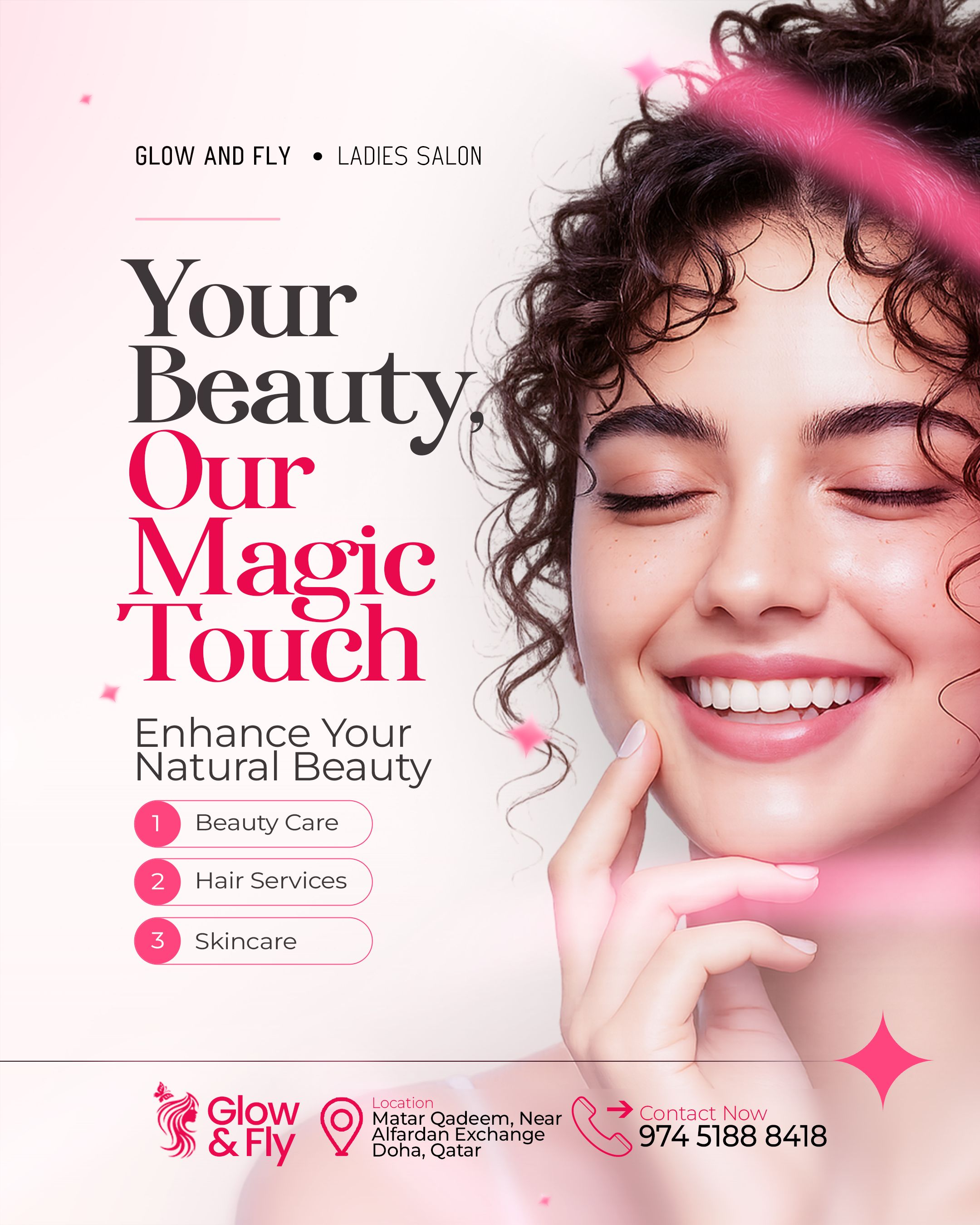 Glow & Fly Ladies Saloon Facebook ad