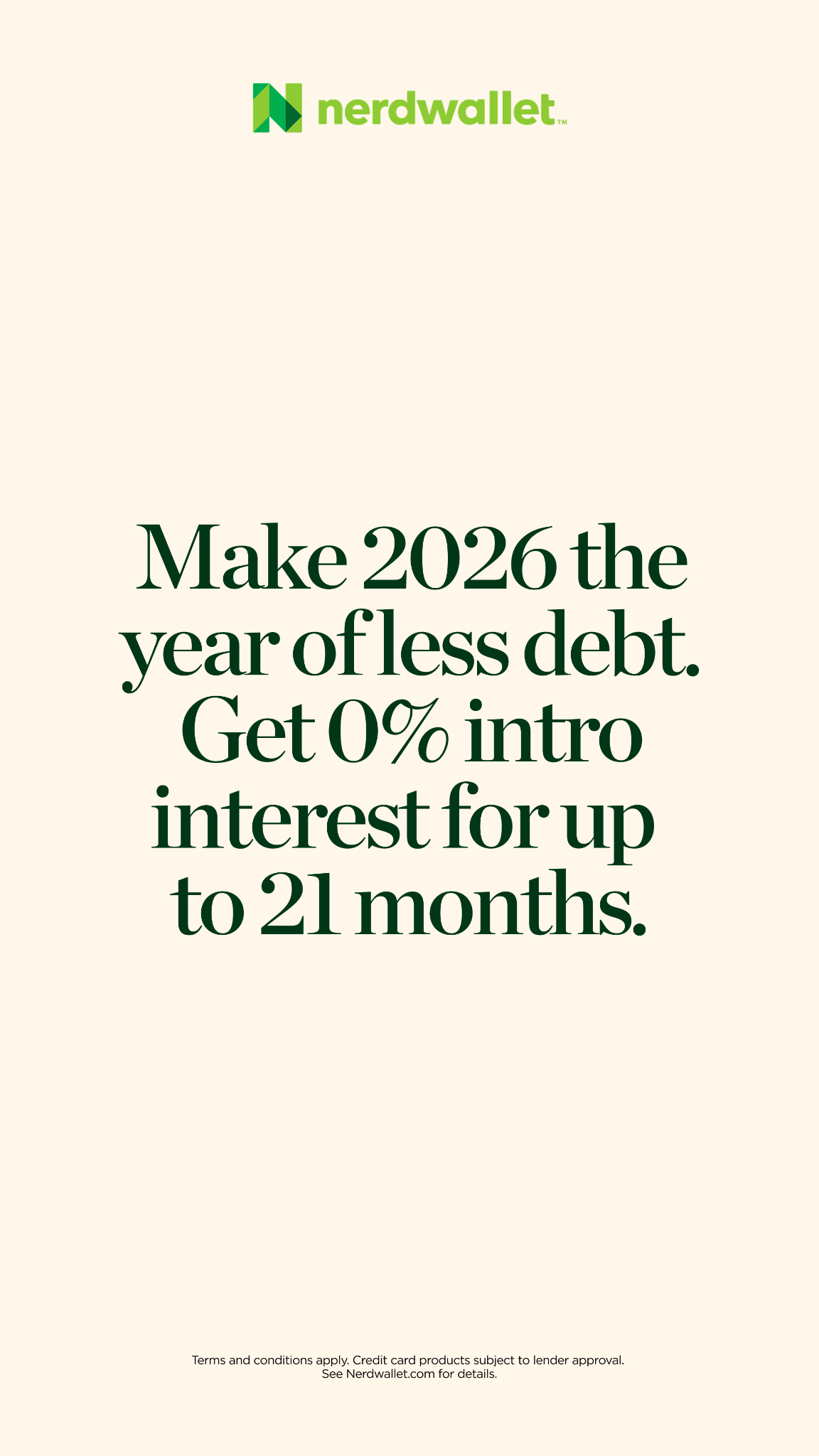 NerdWallet Facebook ad
