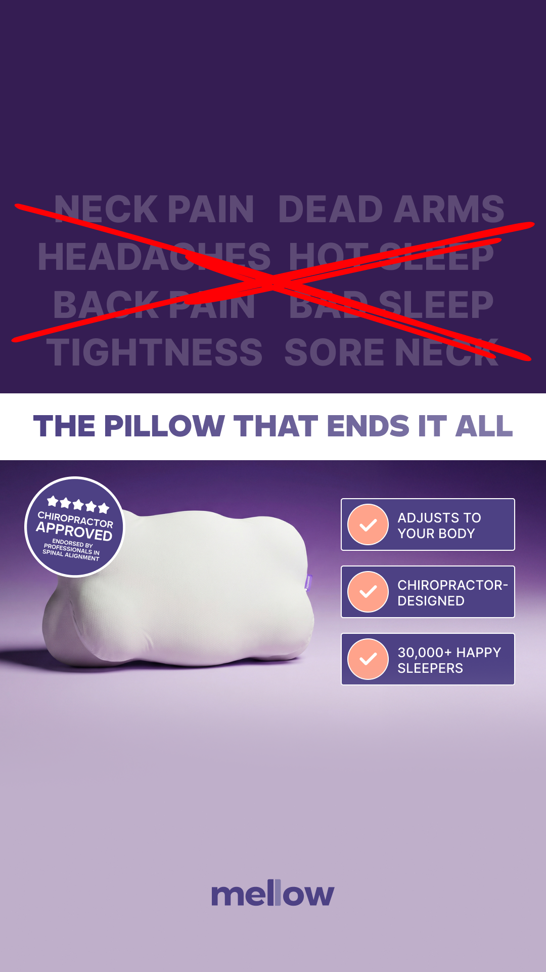 Mellow Sleep Facebook ad