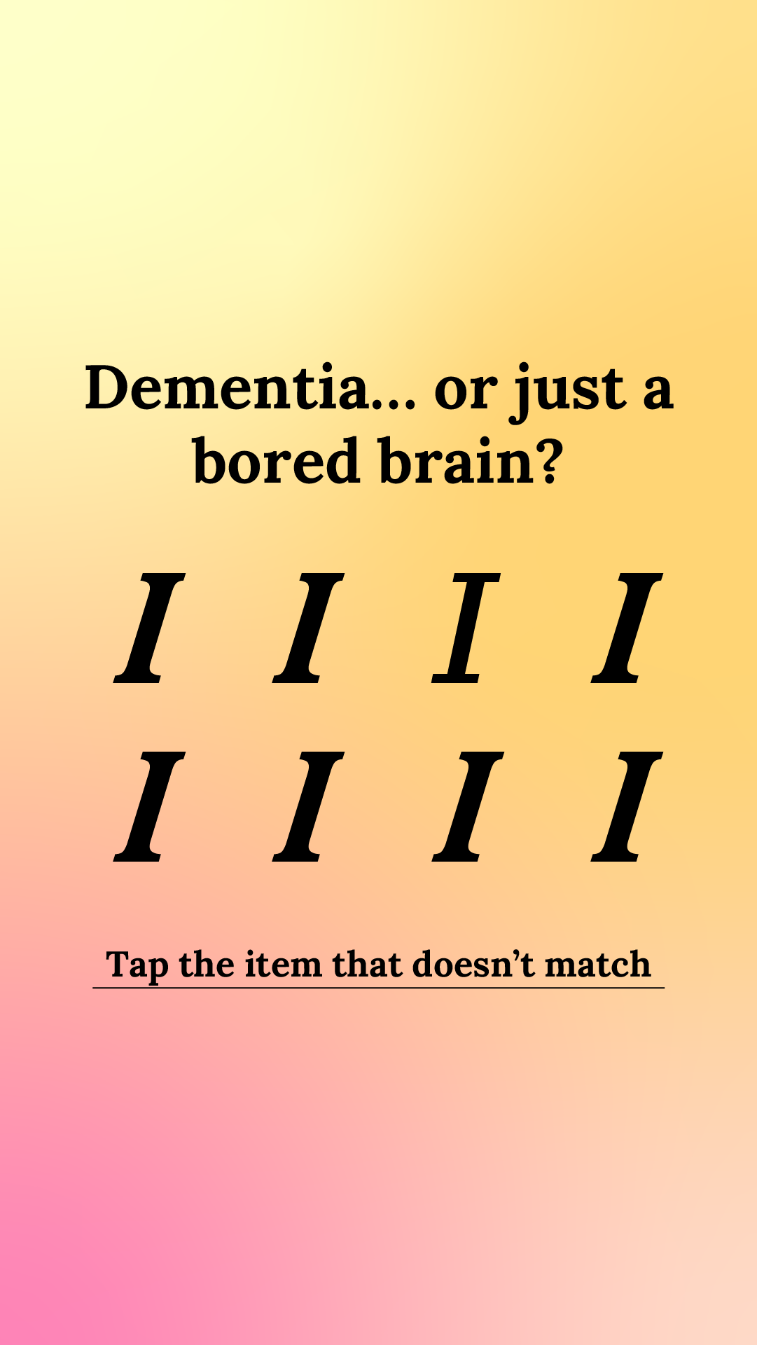 Brain Health Check Facebook ad