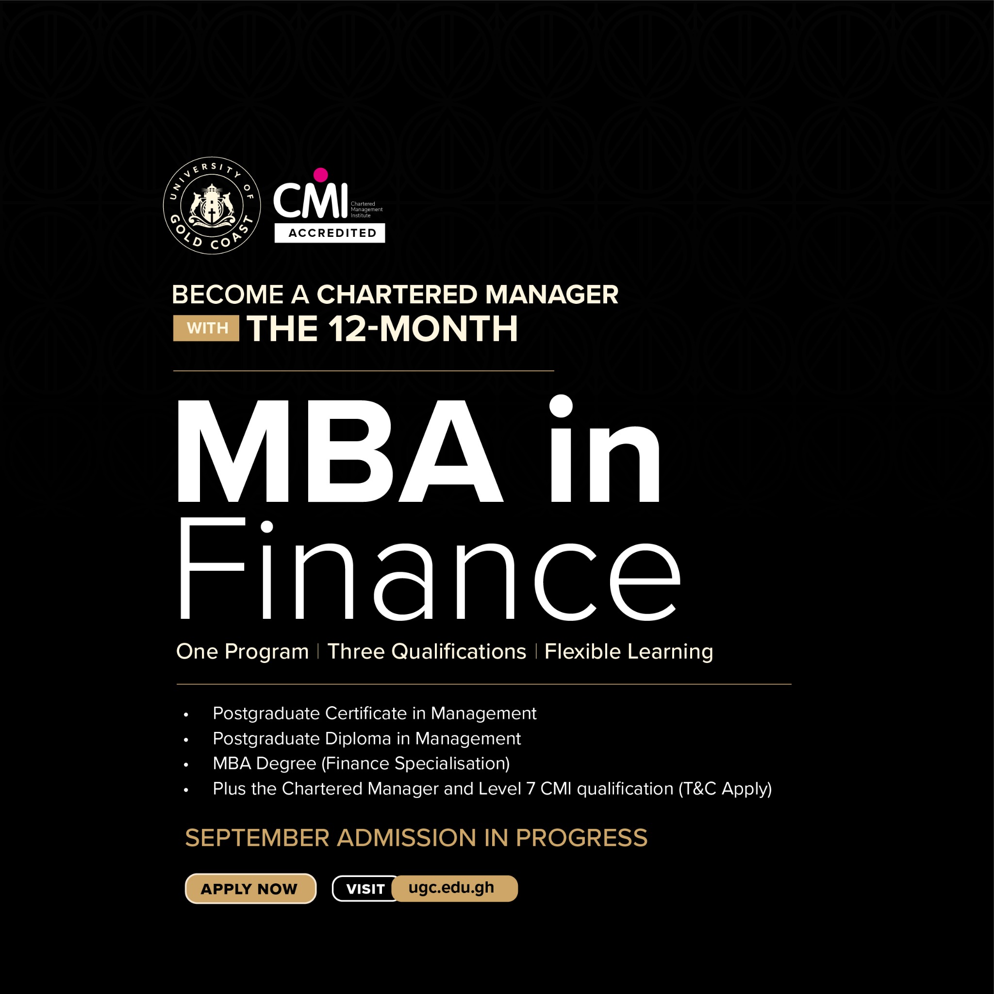 Accra Business School Facebook ad
