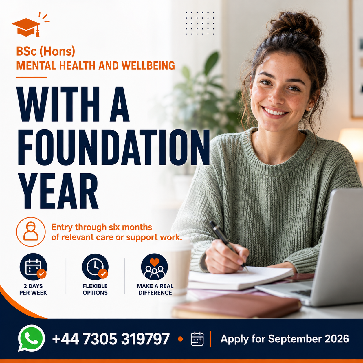 BHE Uni Facebook ad: 100% Free Admission Support