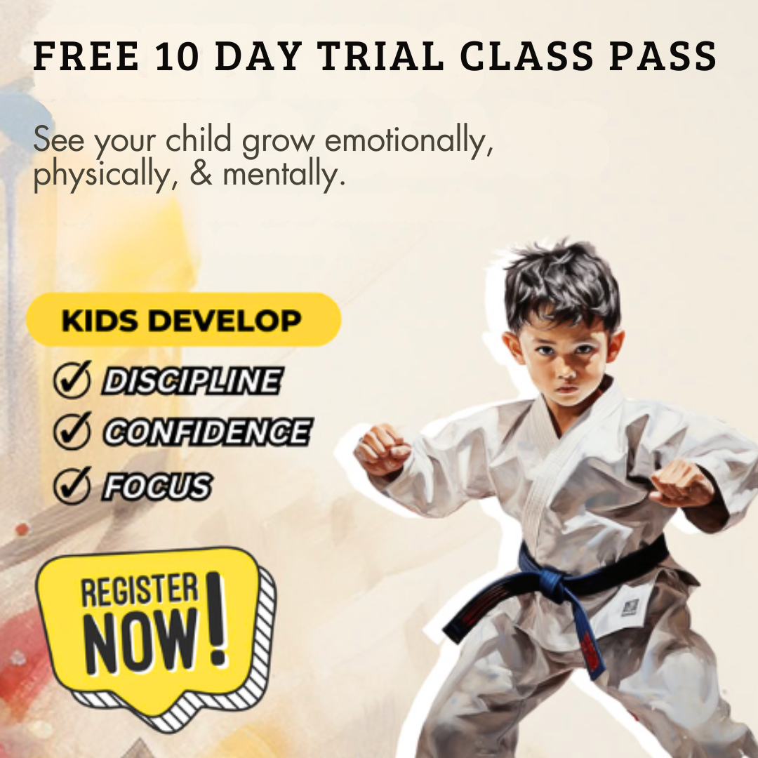 Alliance Anderson Facebook ad: Want a FREE 10-day, kids martial arts class pass?