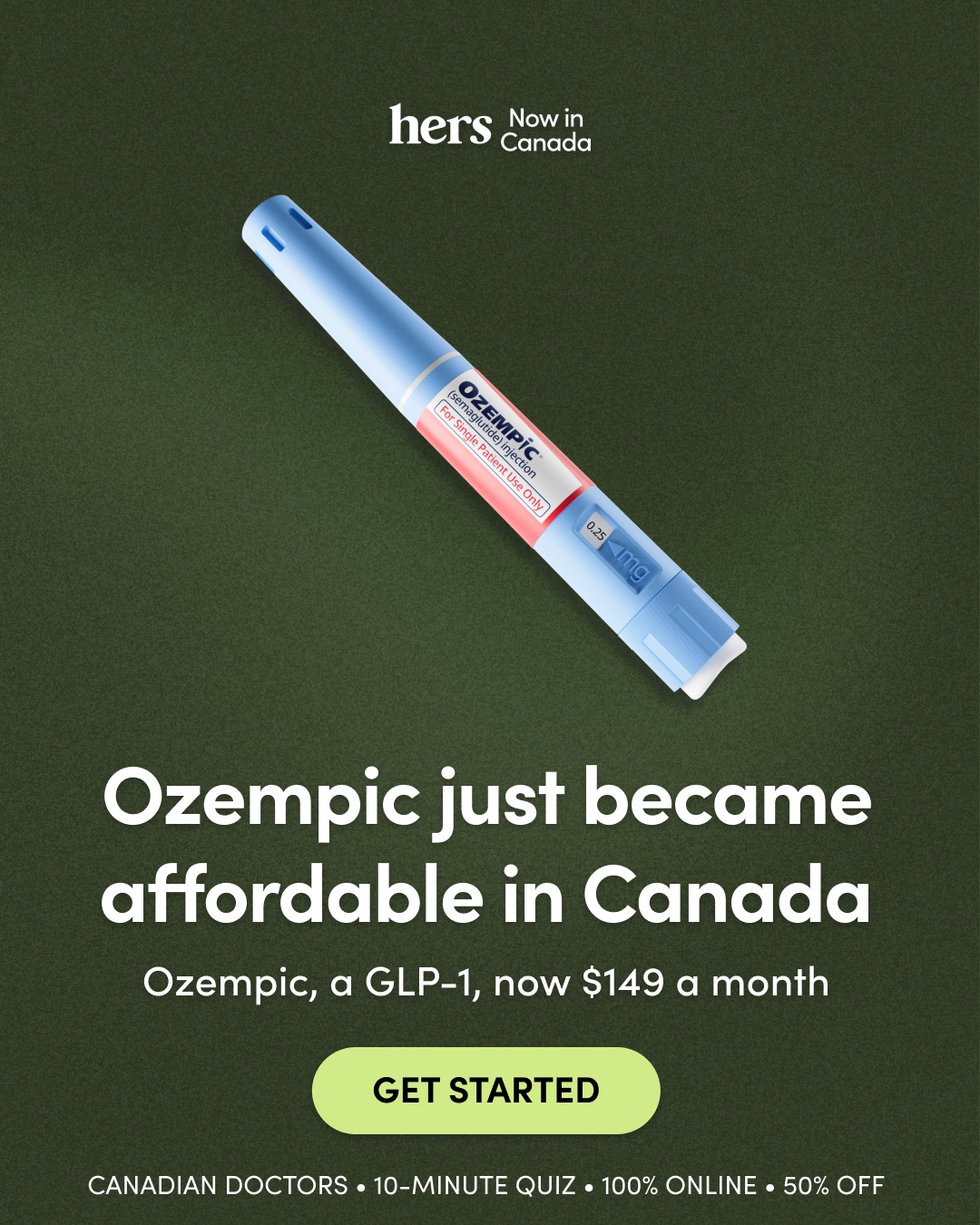 Hers Facebook ad