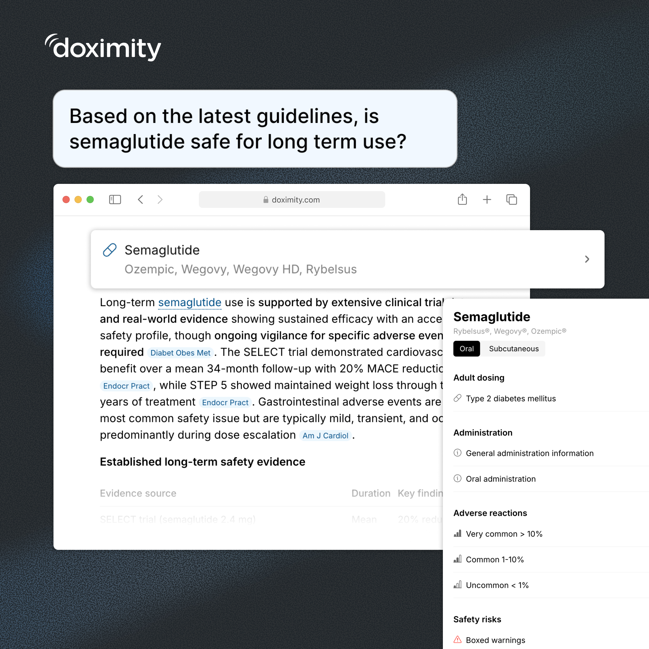 Doximity Facebook ad: Doximity Ask-Free Drug Reference