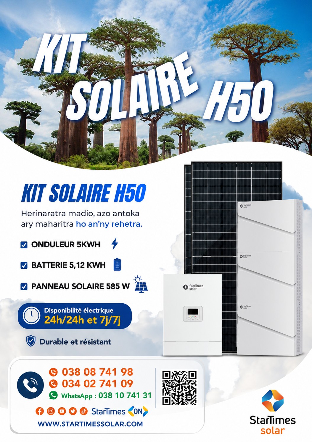 StarTimes solaire - MG Facebook ad: Na an-trano na any am-piasana, ny Kit Solaire…