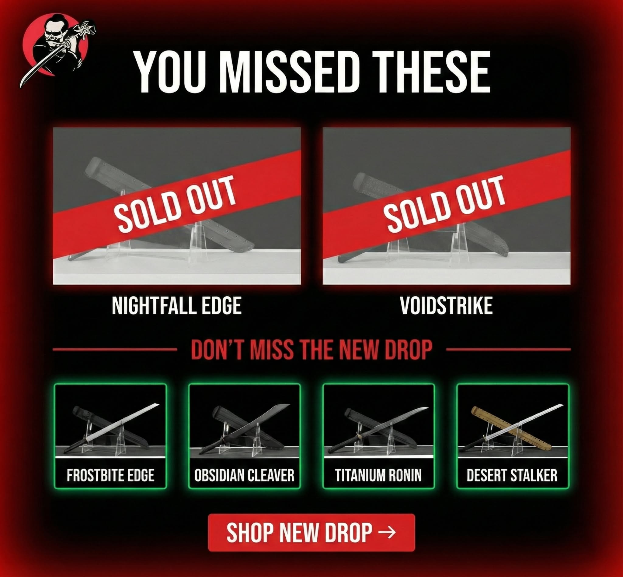 Katana SwordCom Facebook ad