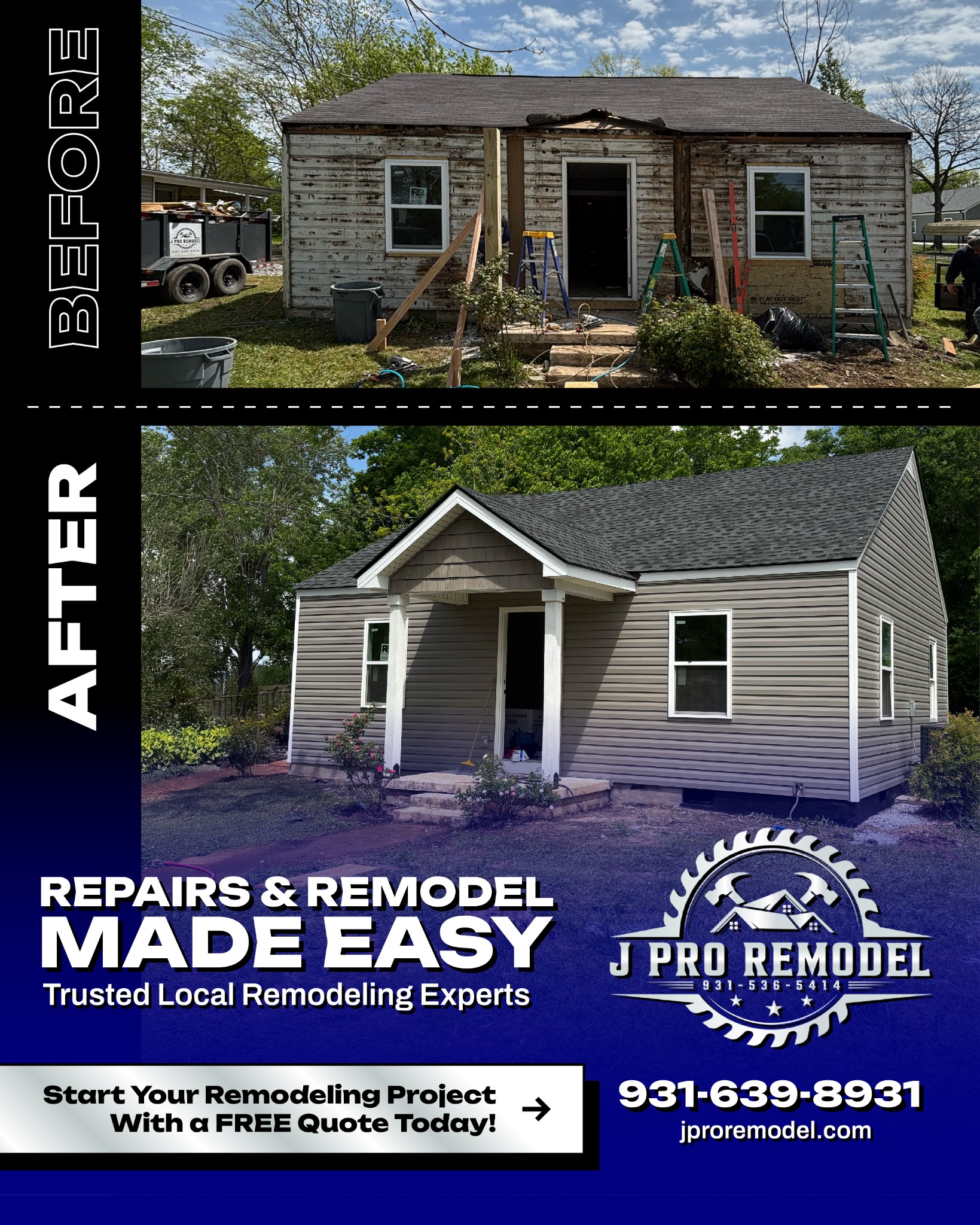 J Pro Remodeling Facebook ad: Add More Space To Your Home