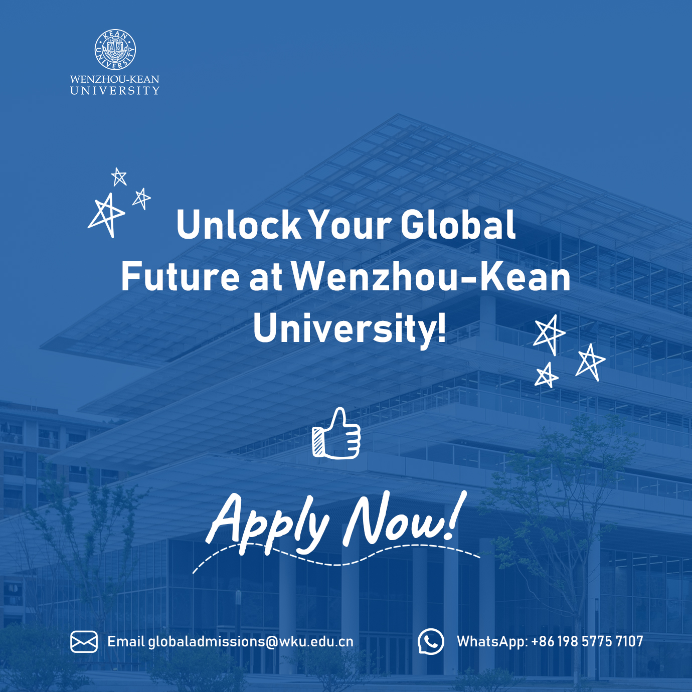 Wenzhou Kean University Admission Office Facebook ad