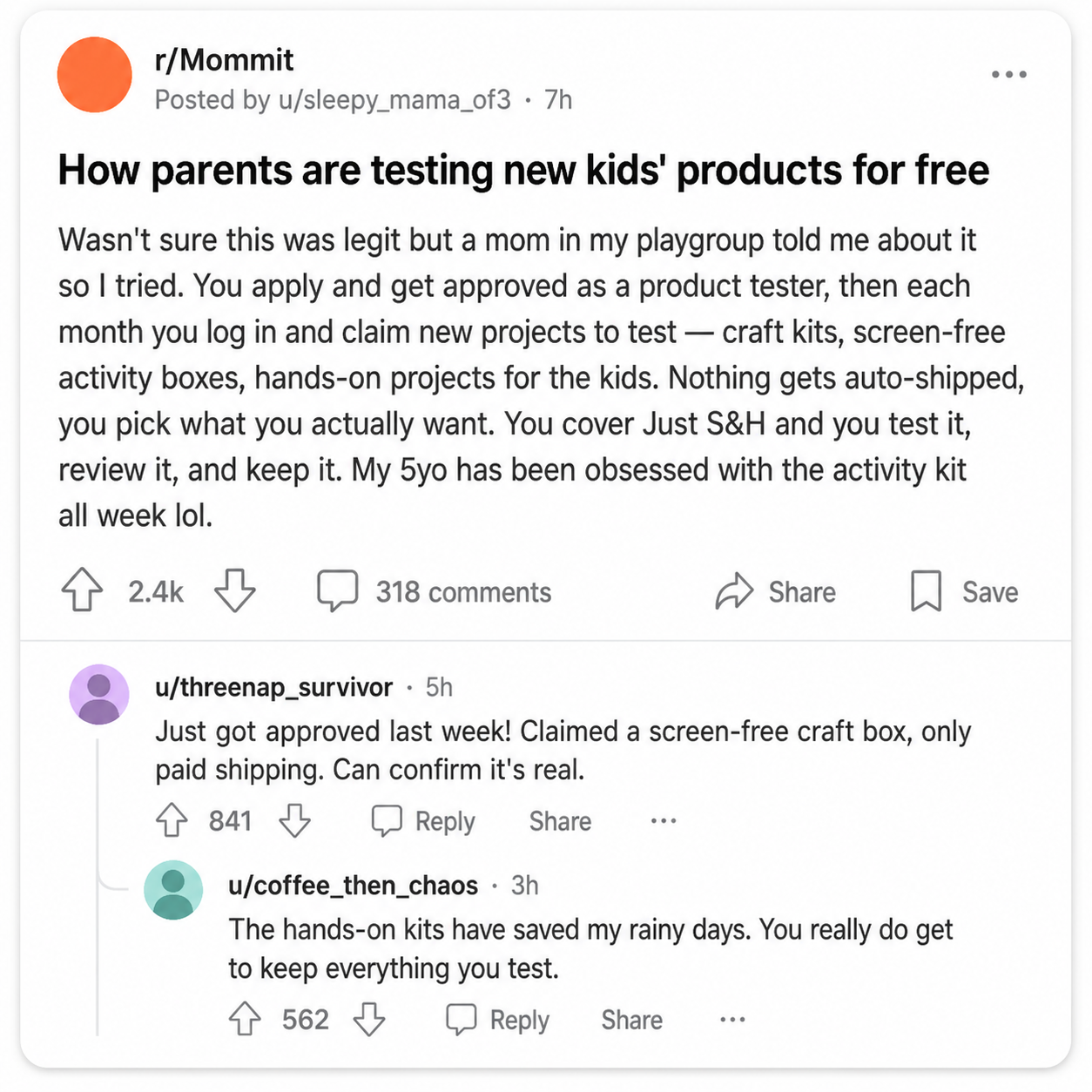 Stem Testers Facebook ad