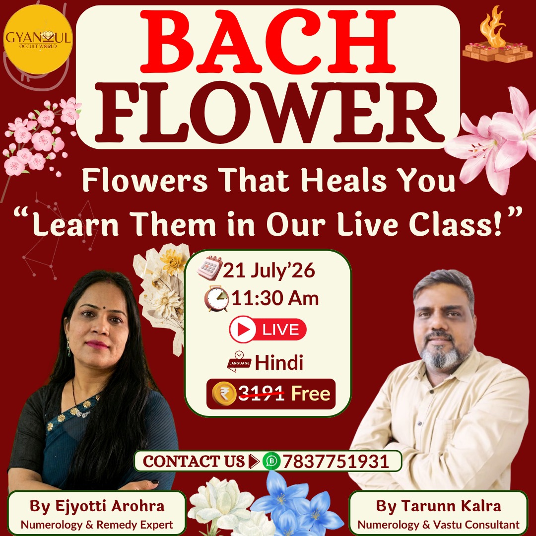 Gyankul Occult World Facebook ad: Bach Flower Live Class
