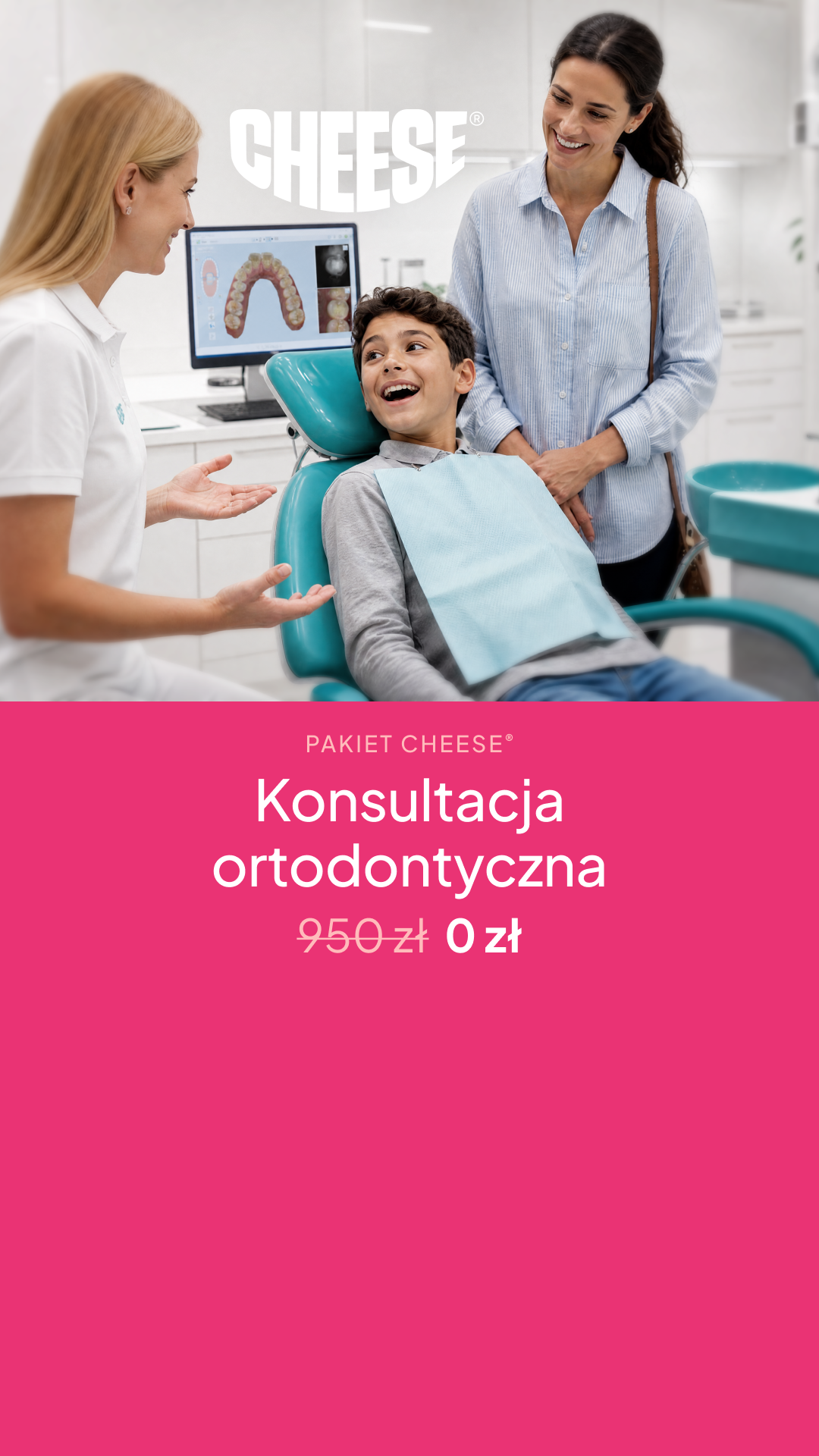 Cheese Ortodoncja Przyszłości Facebook ad